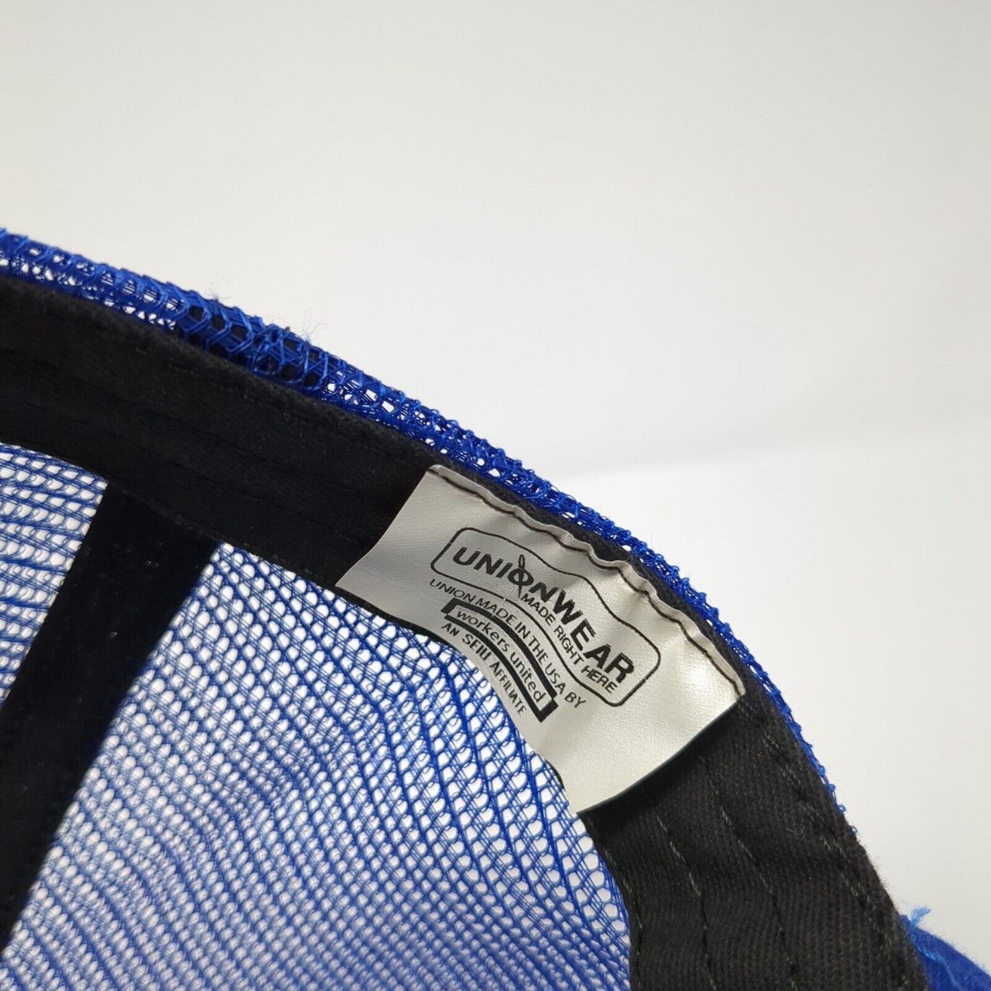 VOTE Elk Snapback Trucker Hat Blue One Size Adjustable Embroidered Mesh Back