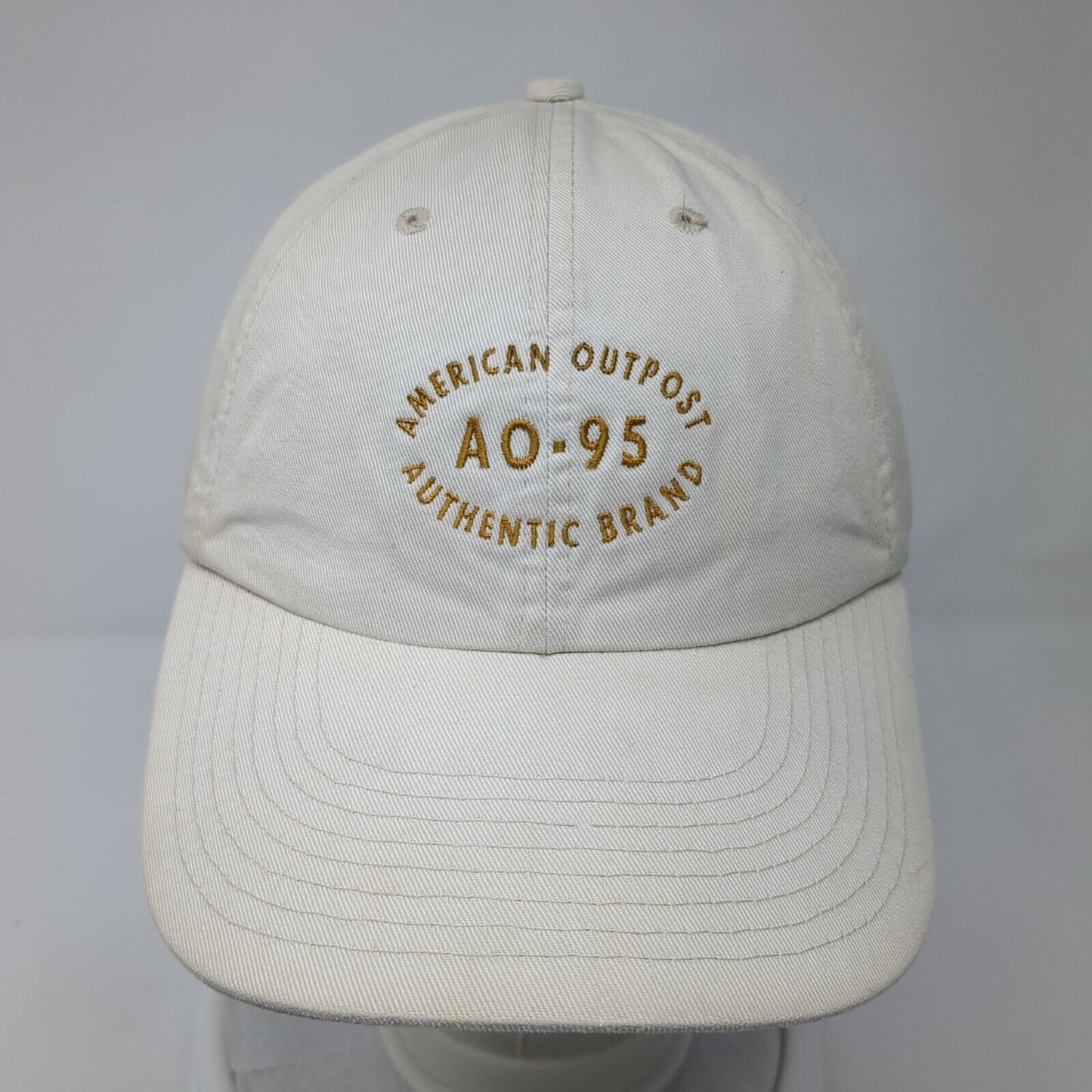 American Outpost Authentic Brand A0-95 Slideback Hat Tan OS Adjustable 6 Panel