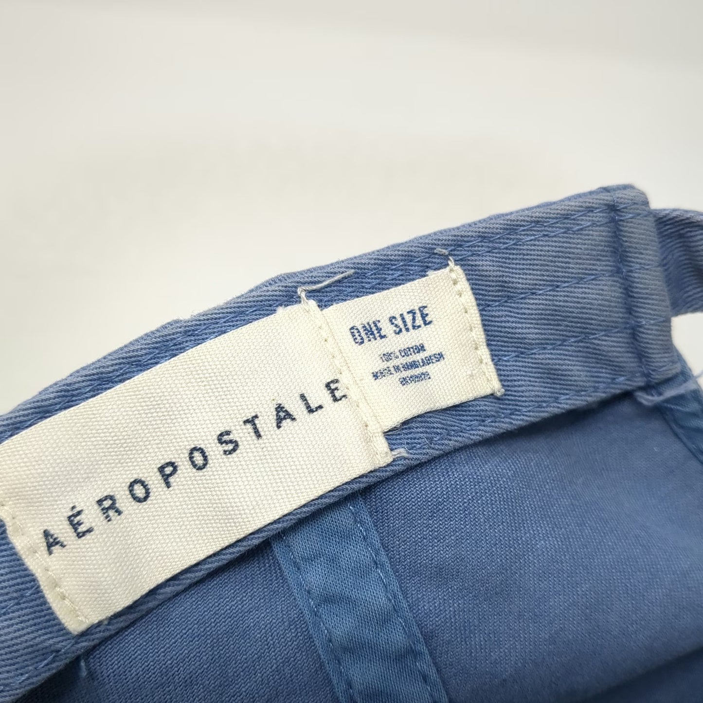 Aeropostale Baseball Cap Blue One Size Bear Graphic Slideback Embroidered Hat