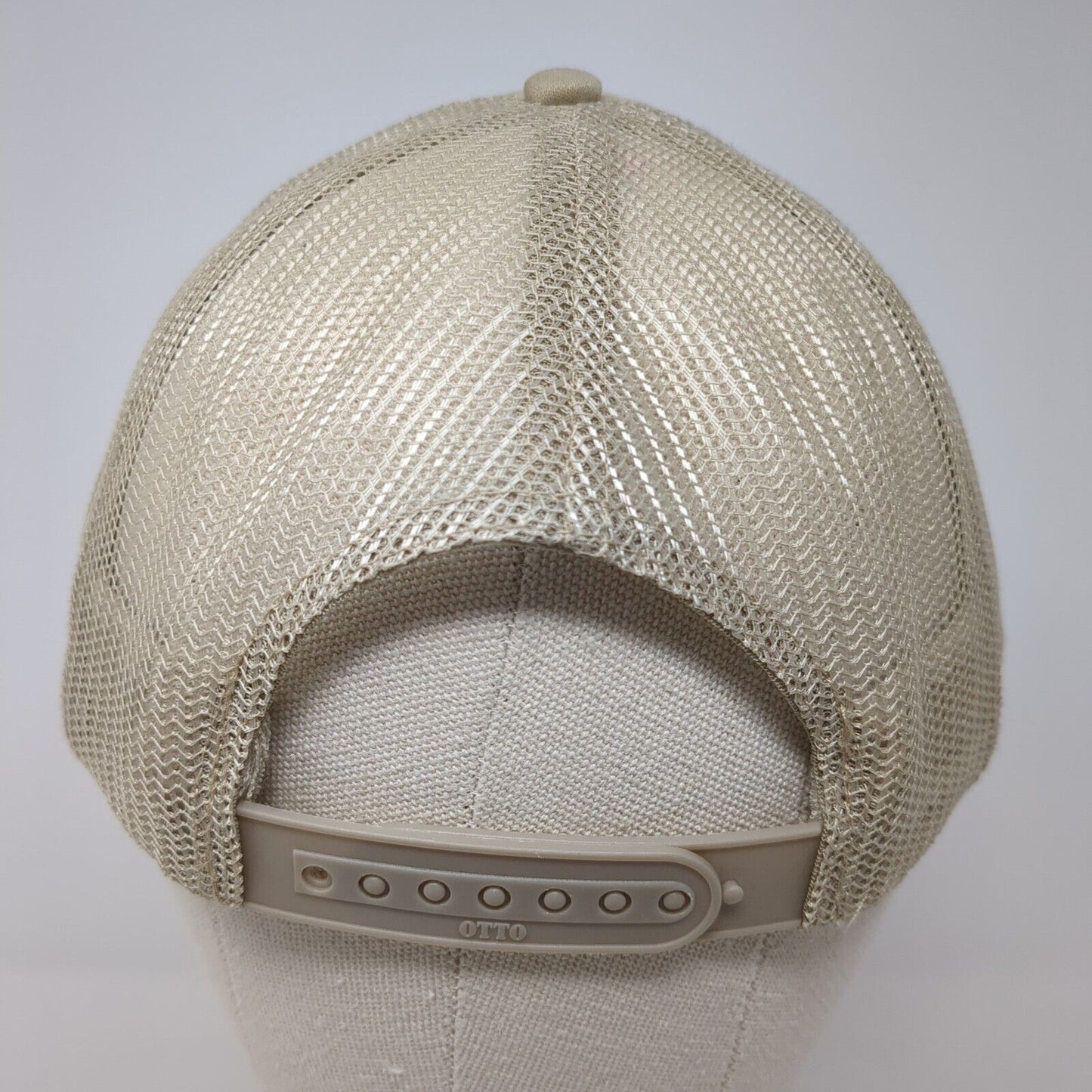 Last Night We Let The Liquor Talk Rope Trucker Hat Tan One Size Otto