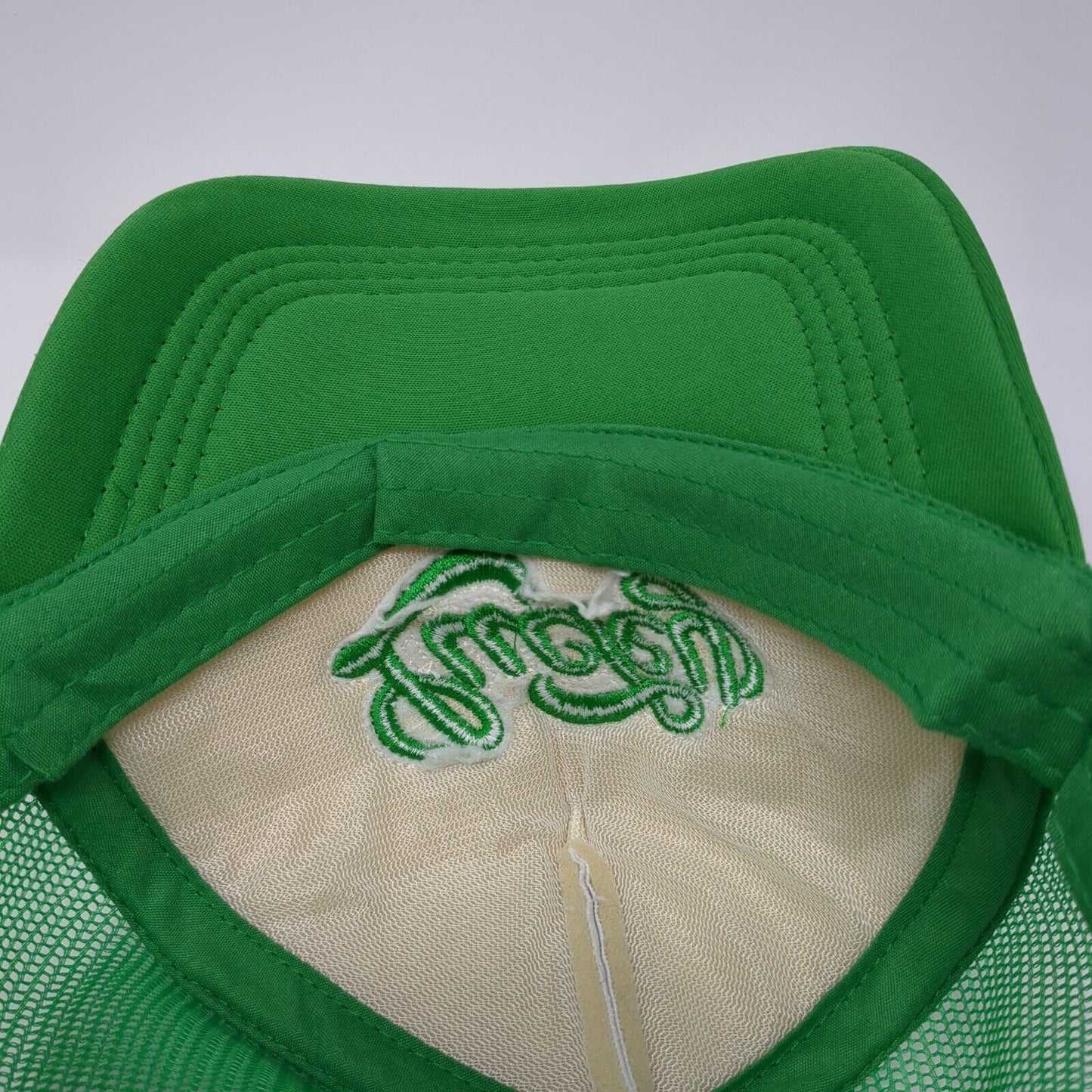 Lucky Snapback Trucker Hat Green One Size Adjustable Embroidered Mesh Back