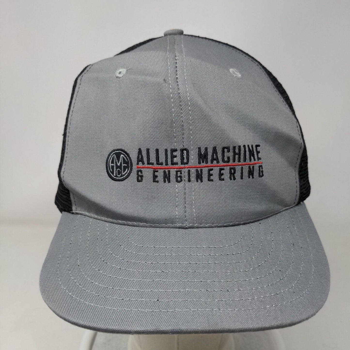 Allied Machine & Engineering Snapback Trucker Hat Gray One Size Mesh Back