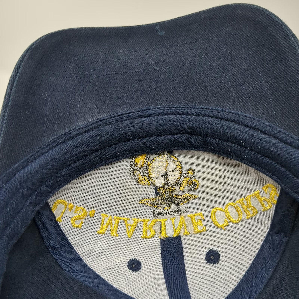 US Marine Corps Blue OSFM Baseball Cap EGA Semper Fi USMC Always a Marine Hat