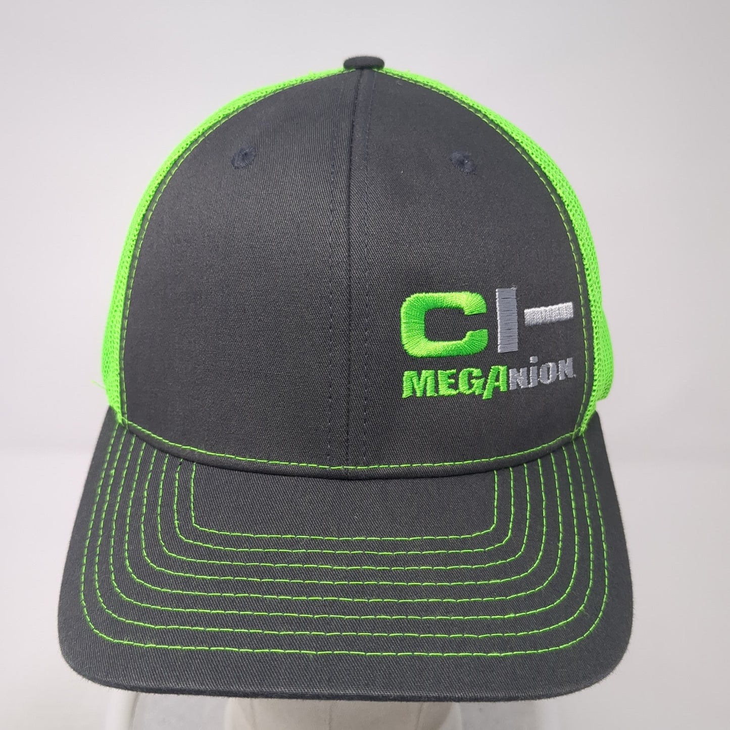 CI-Meganion Snapback Mesh Back Trucker Hat Multi One Size Colorblock