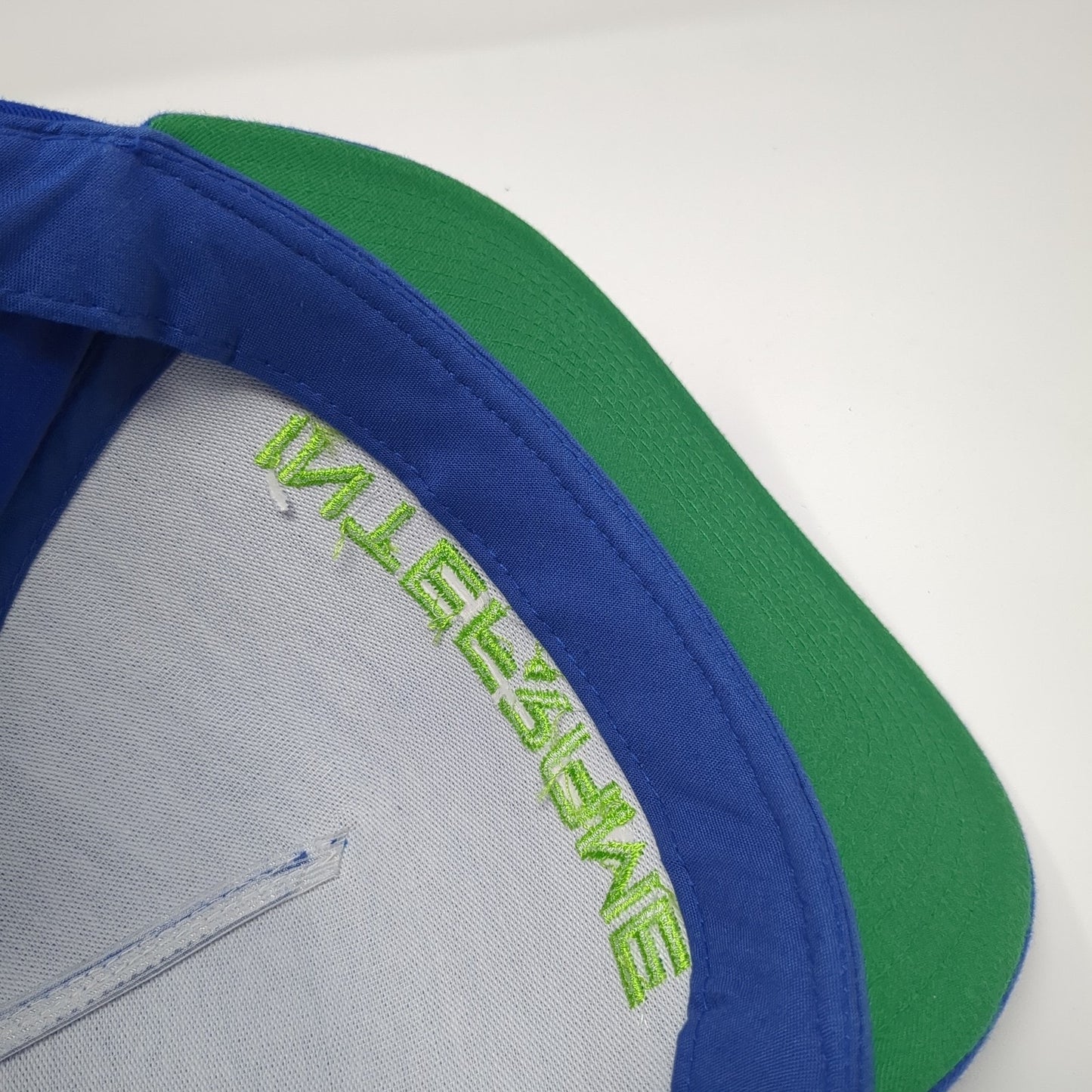 Interframe Snapback Hat Blue One Size Adjustable Embroidered Yupoong