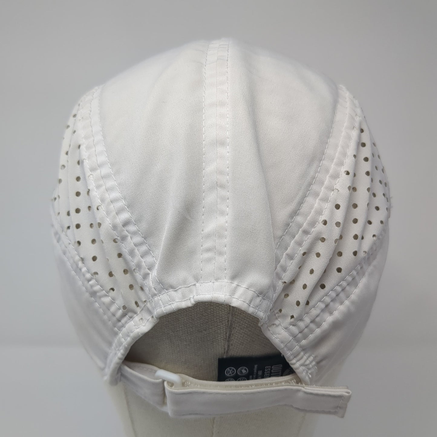 Outdoor Essentials Strapback 5 Panel Hat White One Size Solid Laser Cut