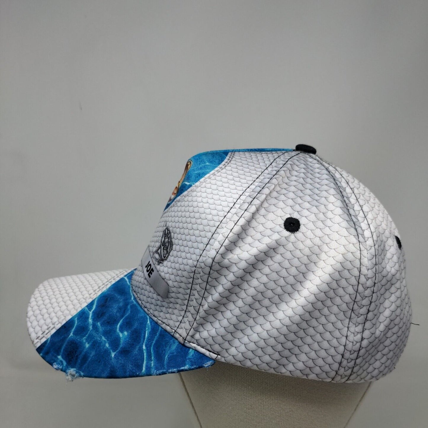 Bass Fish Snapback Hat Multicolor One Size Adjustable Vent Holes Outdoor