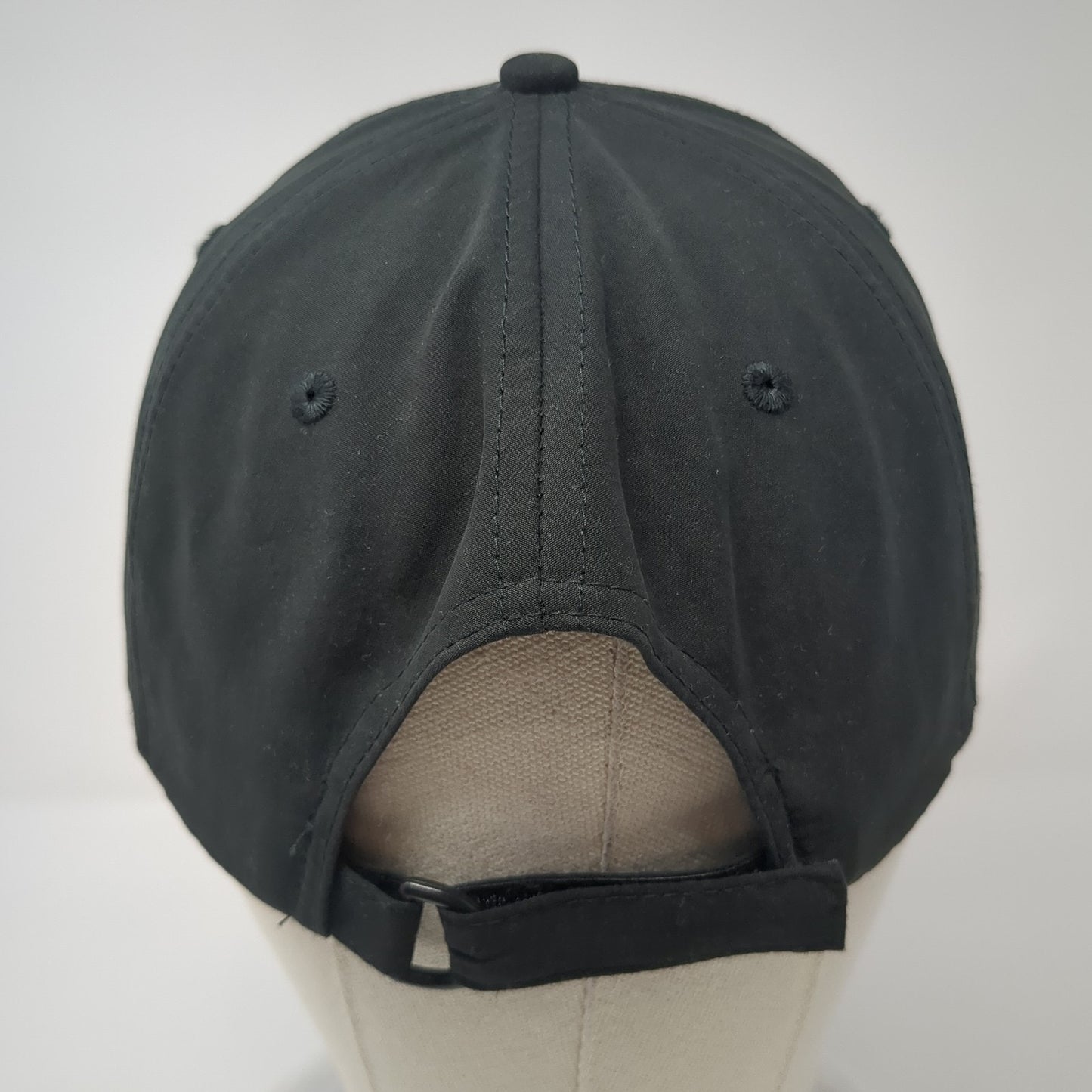 Amy & Jaime's Place Strapback Hat Black One Size Adjustable Embroidered 6 Panel