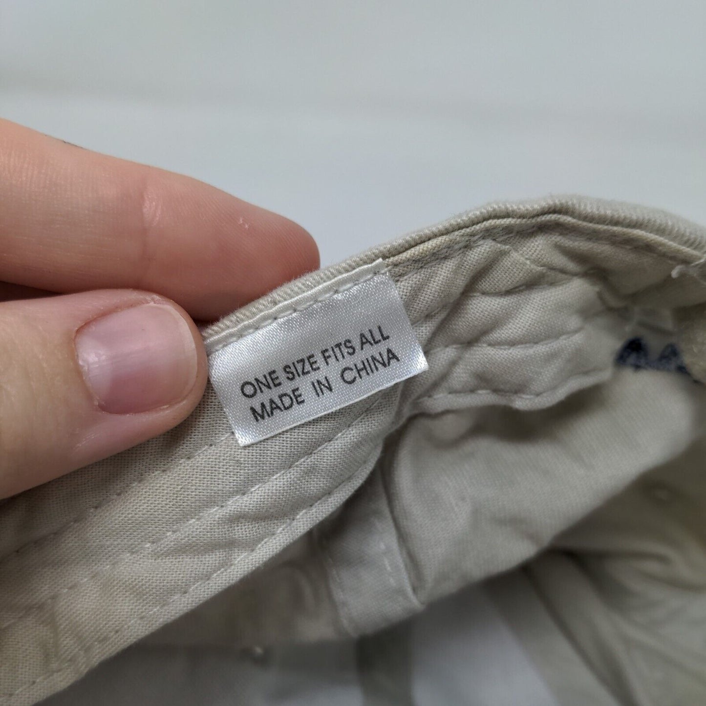 Puritan's Pride Strapback Hat Tan OSFA Embroidered Adjustable 6 Panel