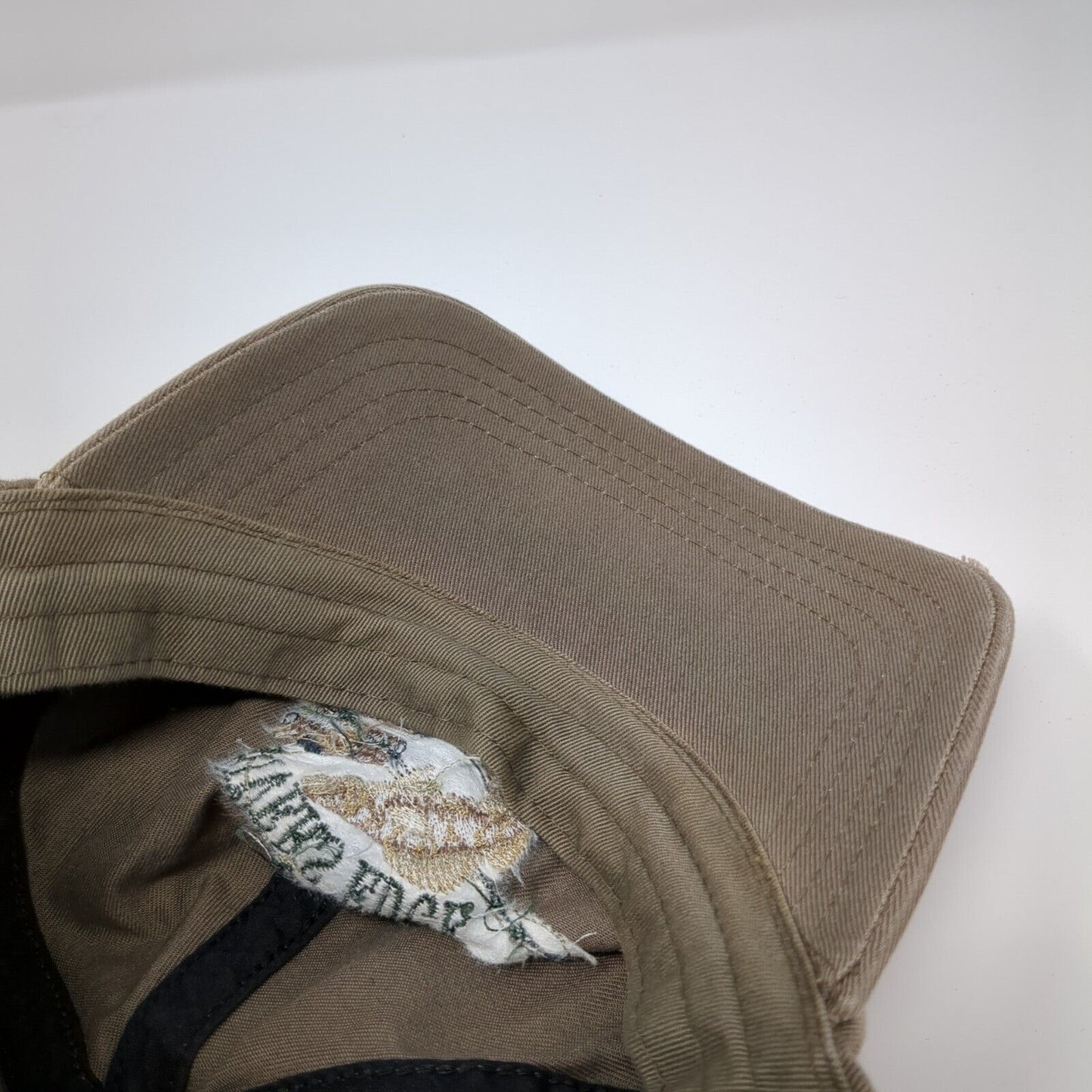 Rivers Edge Slideback Hat Tan One Size Adjustable Embroidered Camp David
