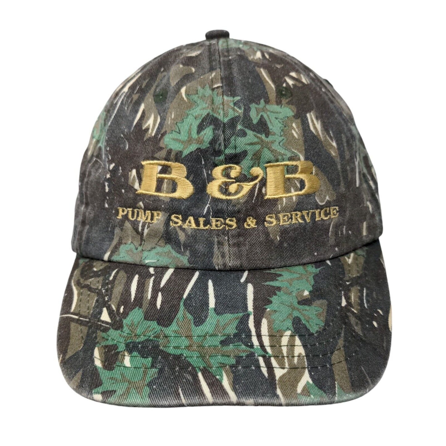B&B Pump Sales & Service Strapback Hat Camo OSFA Smokey Branch Hit Wear