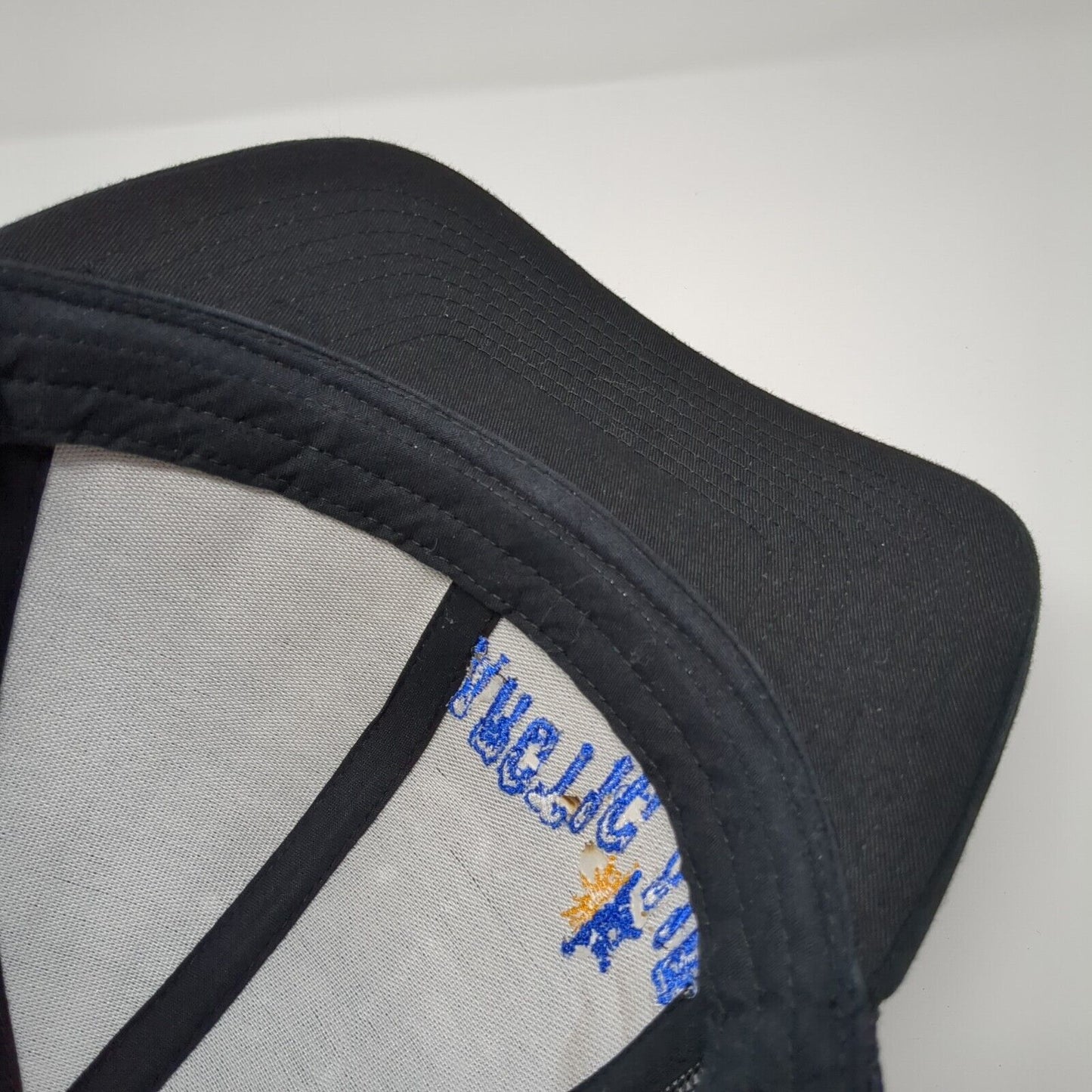Arctic Air Snapback Trucker Hat Black OSFA Adjustable Embroidered Mesh Back