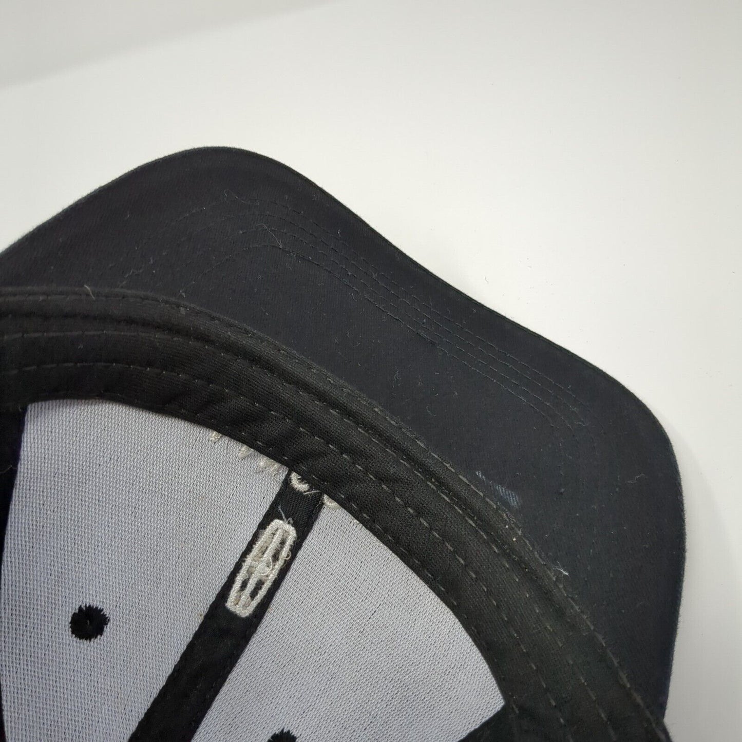 Lincoln Slideback Hat Black 58cm Adjustable Embroidered 6 Panel Solid