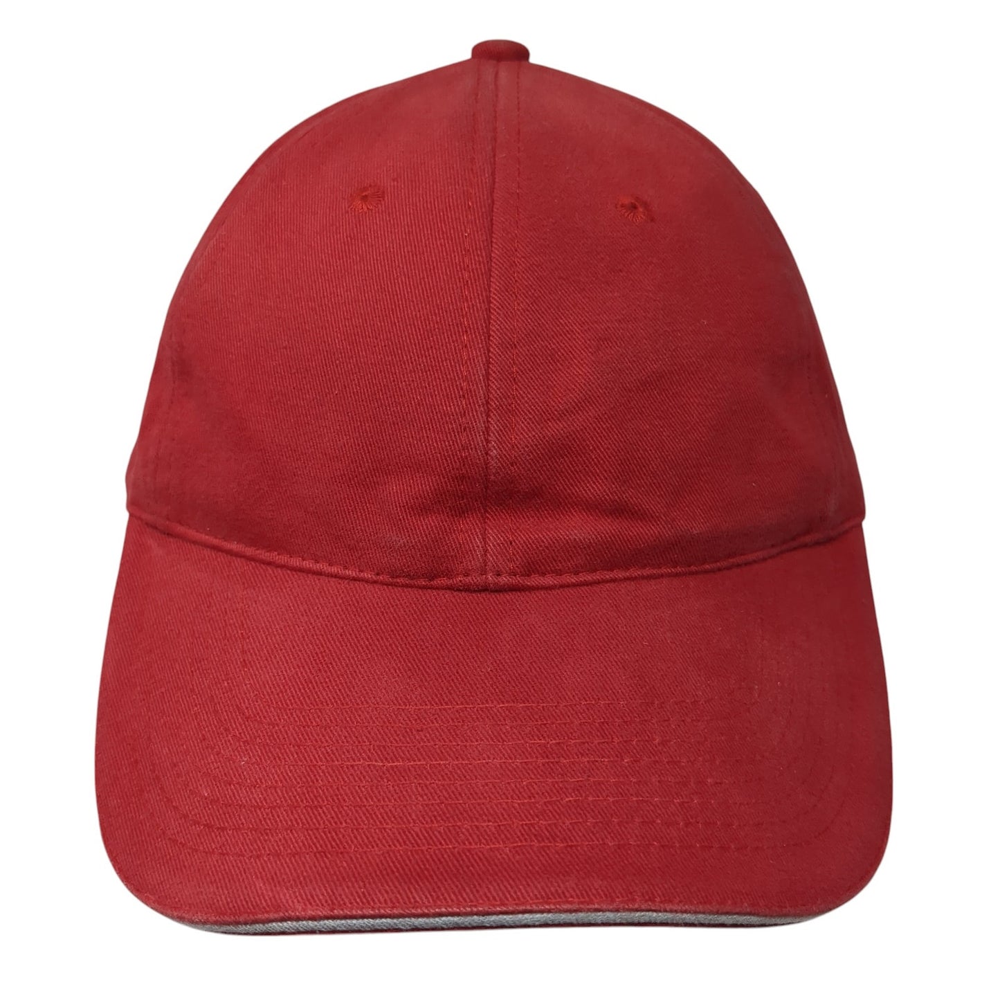 Shirthouse Slideback Hat Red One Size Adjustable Embroidered 6 Panel