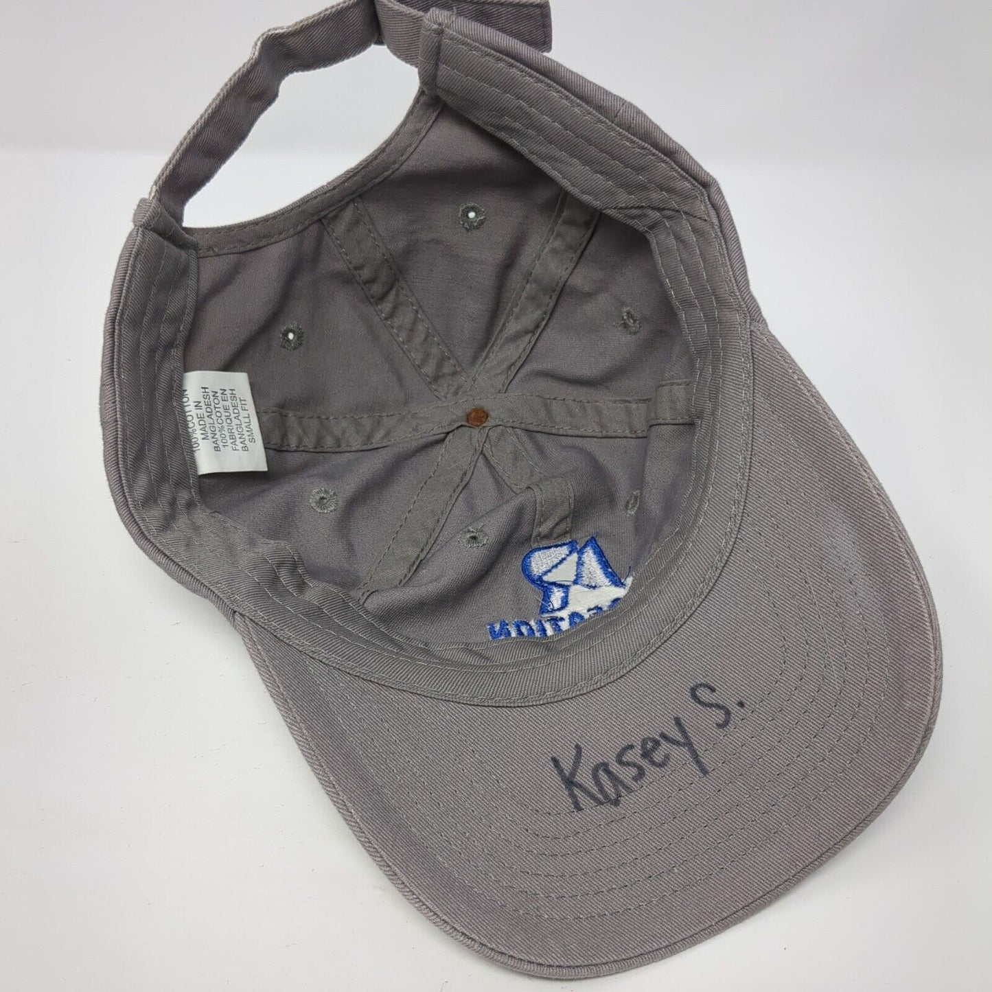 Recreation City of Greeley Slideback Hat Gray Small Solid Adjustable