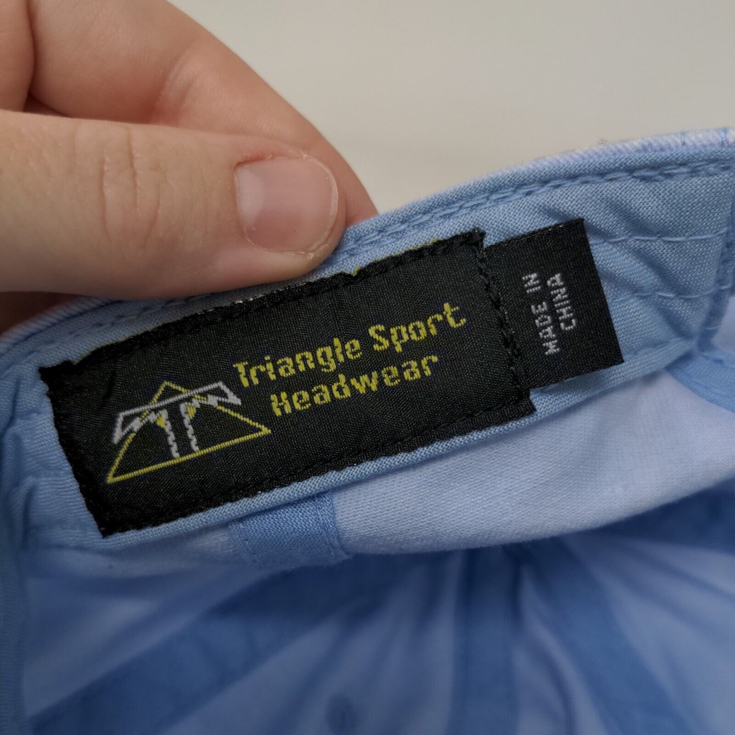 Ft. Myers Beach Strapback Hat Blue One Size Embroidered Triangle