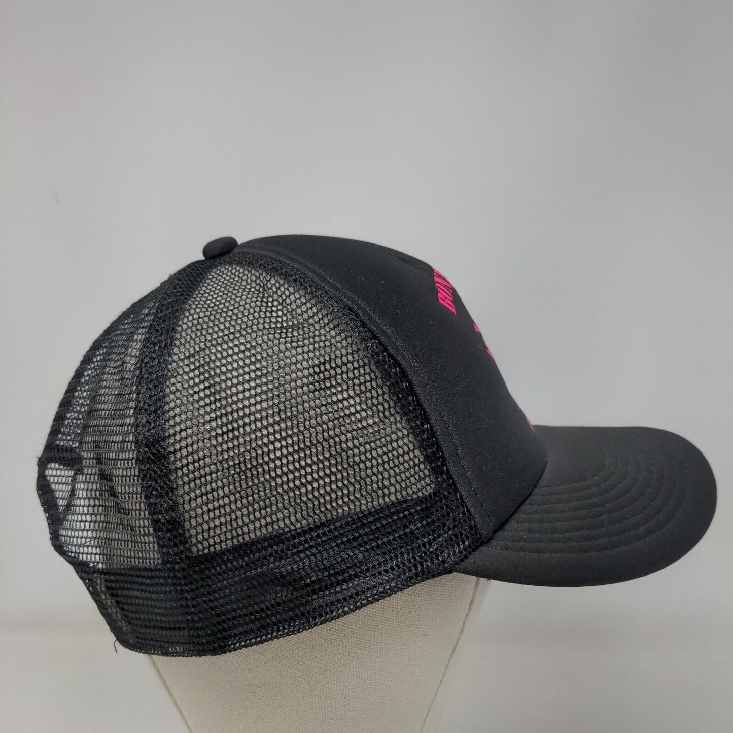 Boneyard Beer Skull and Bones Snapback Mesh Back Trucker Hat Black OSFM Otto