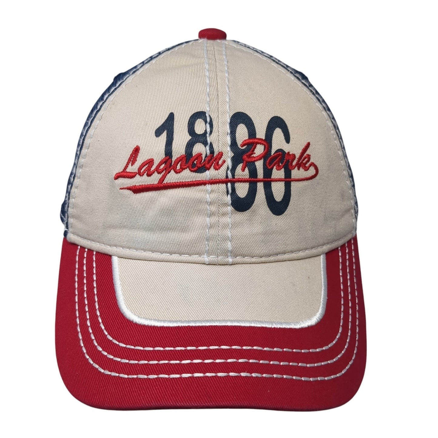 Lagoon Park 1886 Strapback Trucker Cap Multicolor One Size Adjustable Mesh Back