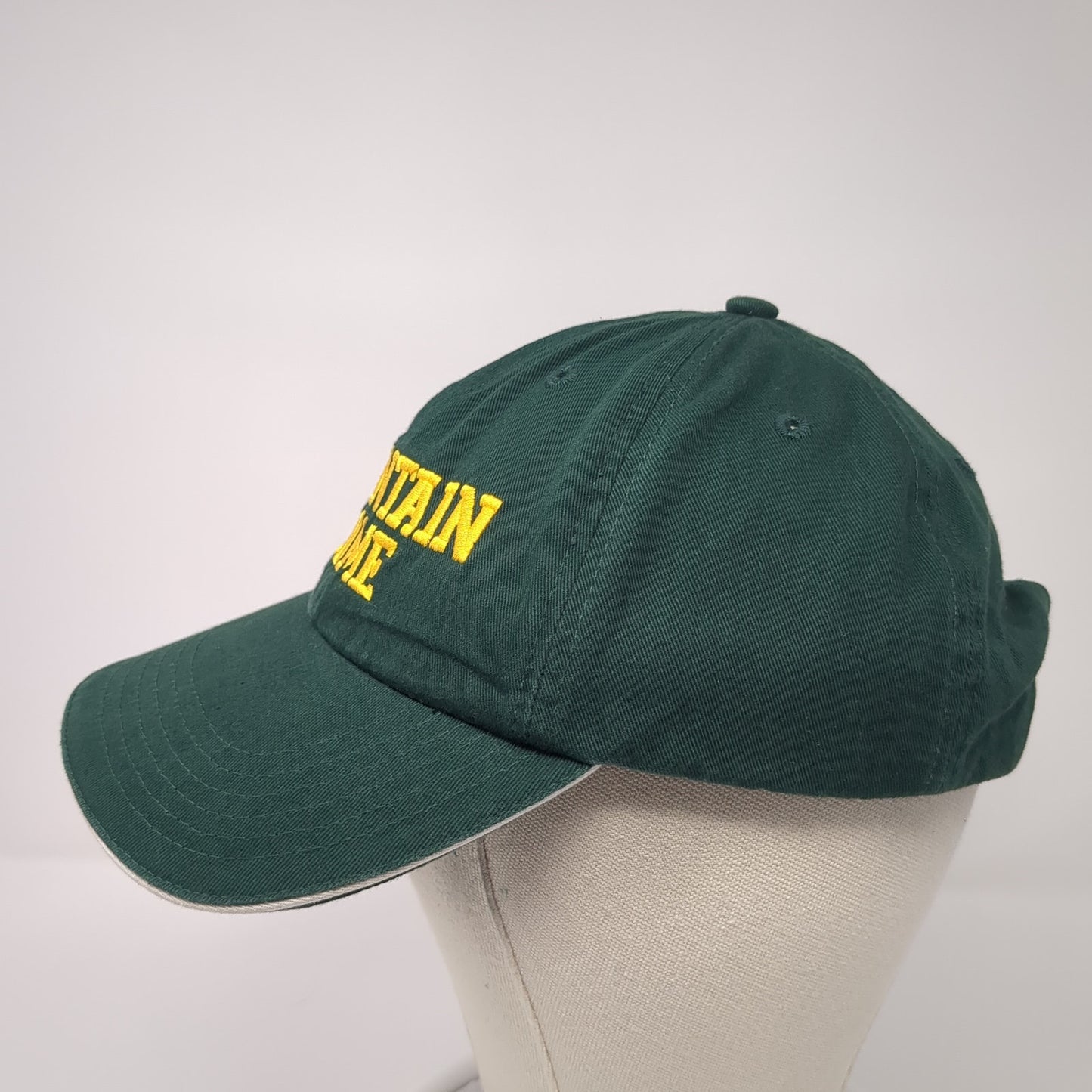 Mountain Home Slideback Hat Green One Size Solid Embroidered Richardson