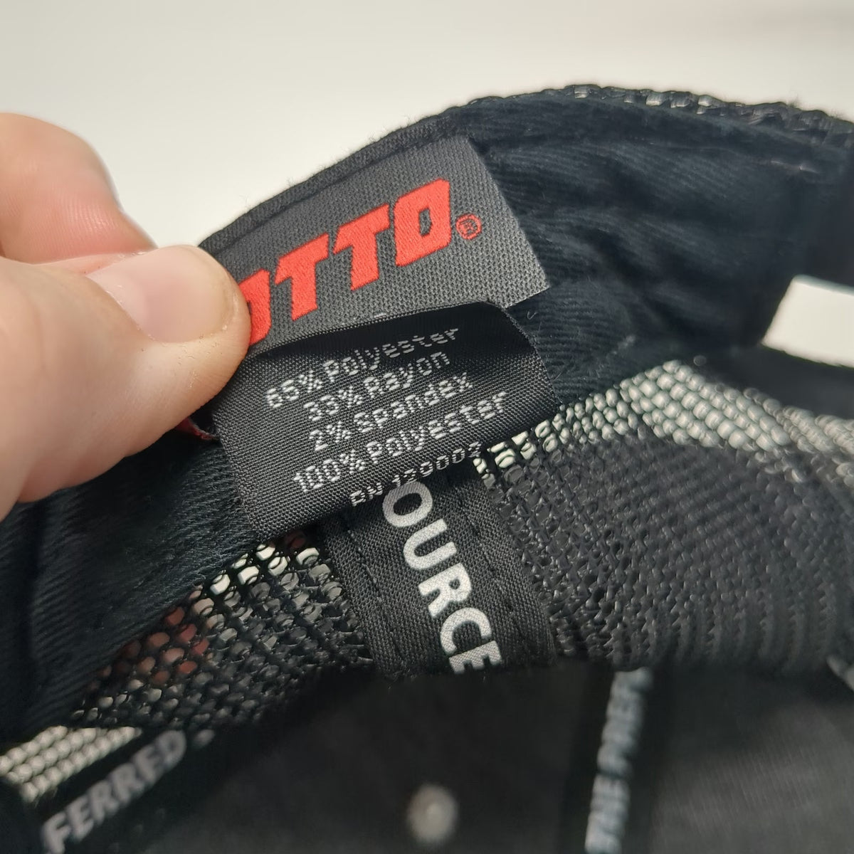 OTTO Trucker Hat Gray Black One Size Mesh Back Snapback IMC Idaho Construction