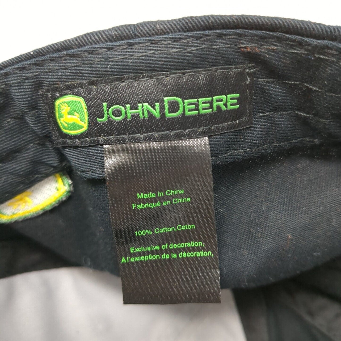 Campbell Tractor Co Strapback Hat Gray OS Adjustable Embroidered John Deere