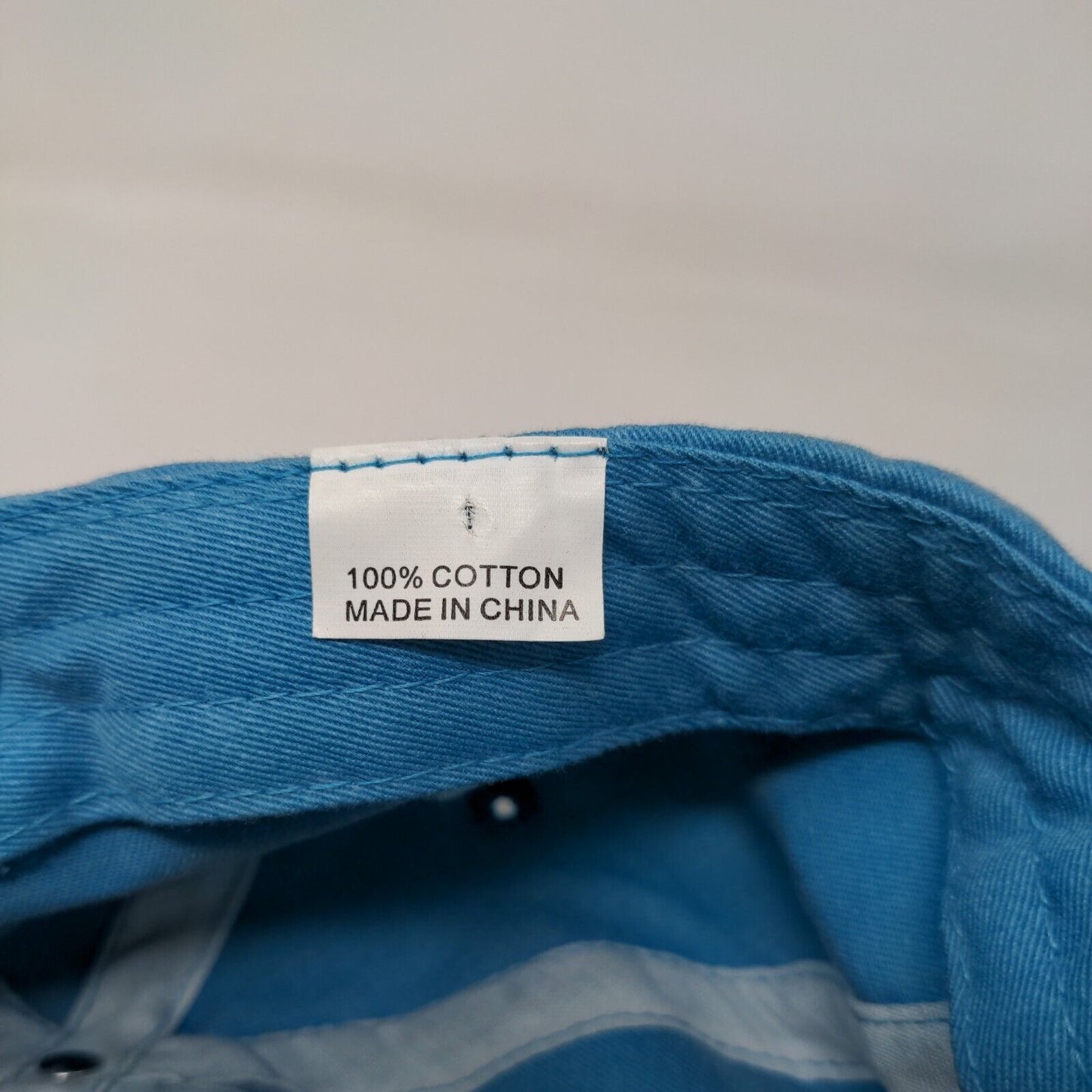 Unbranded Slideback Hat Blue One Size Embroidered Logo Adjustable