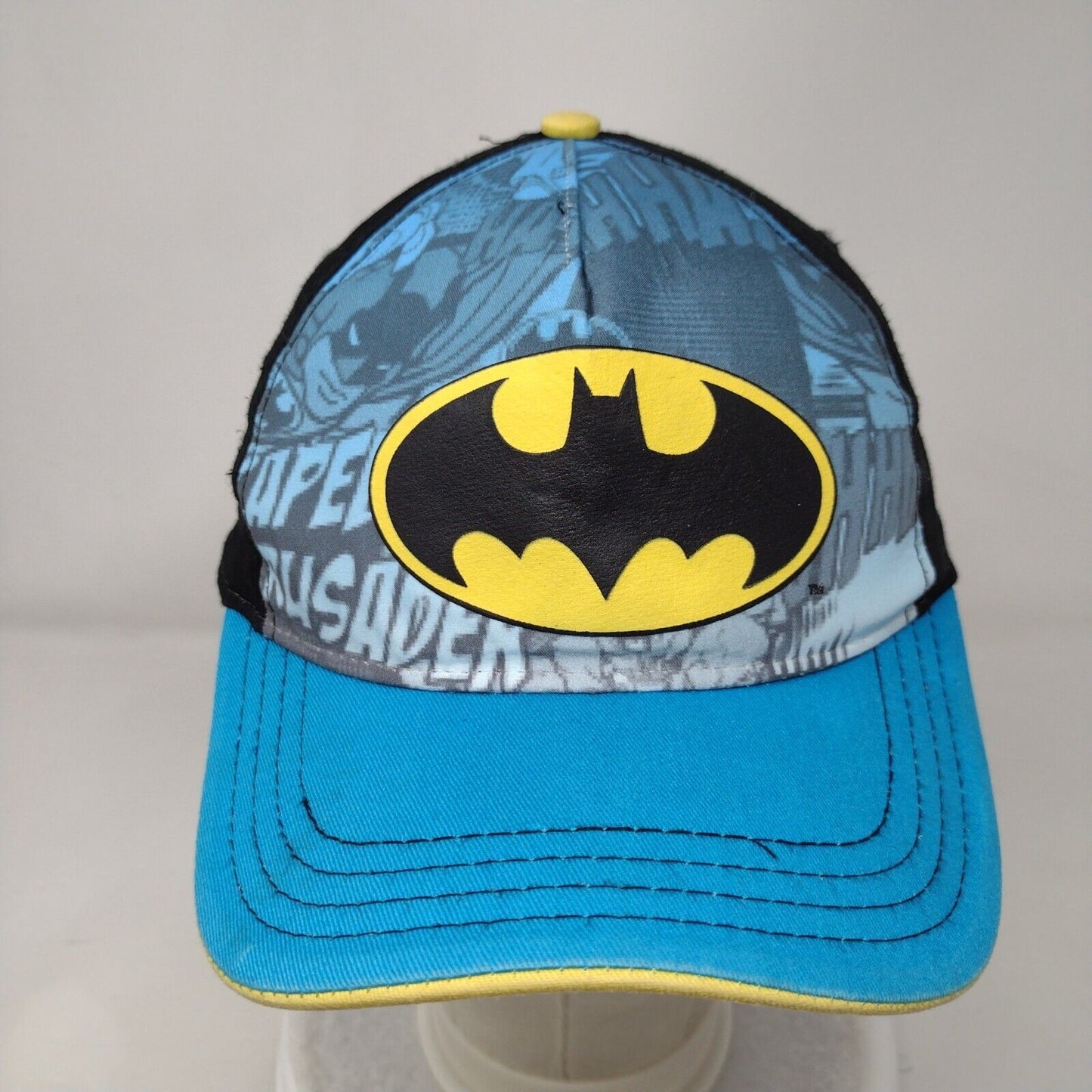 Batman Strapback Hat Multi One Size Adjustable DC Comics Colorblock