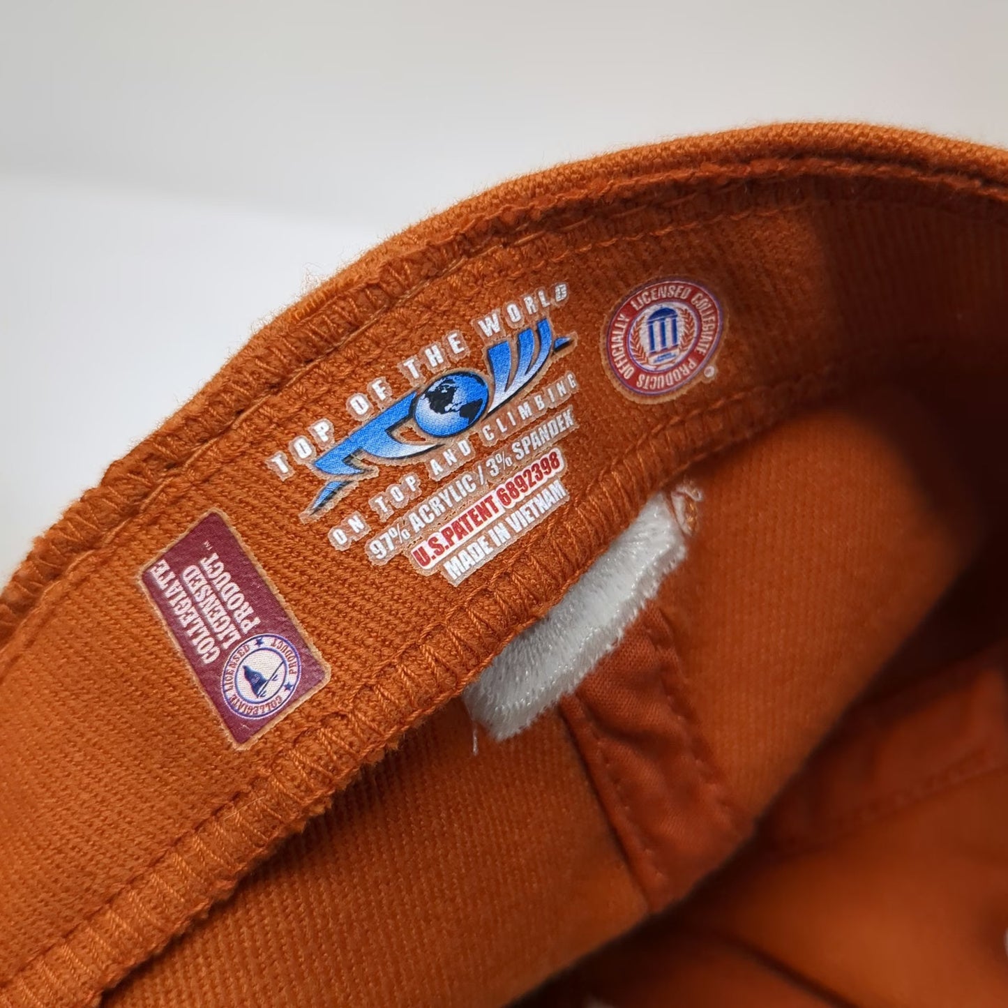 Top of the World Texas Longhorns NCAA Hat Brown One Size Stretch Fit Embroidered