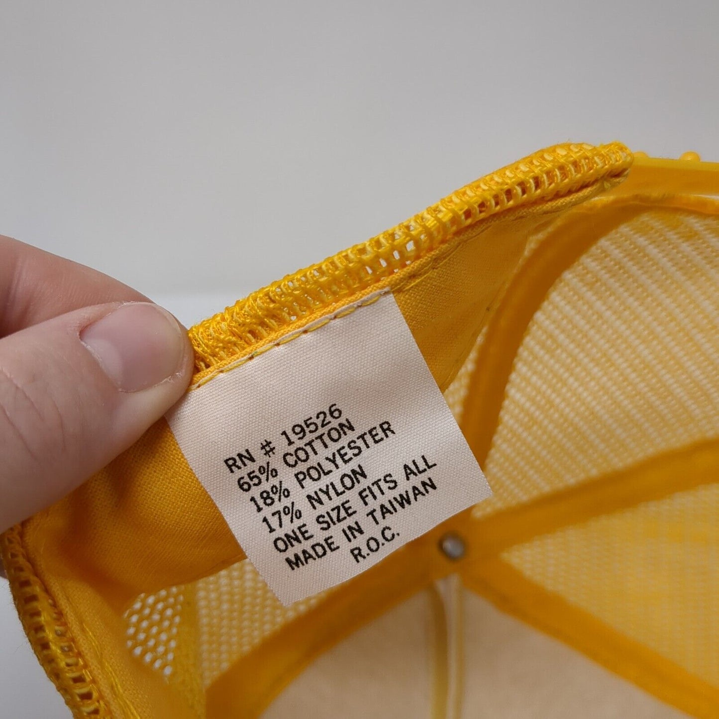 Virginia City Montana Snapback Rope Trucker Hat Orangish-Yellow OSFA Mesh Back