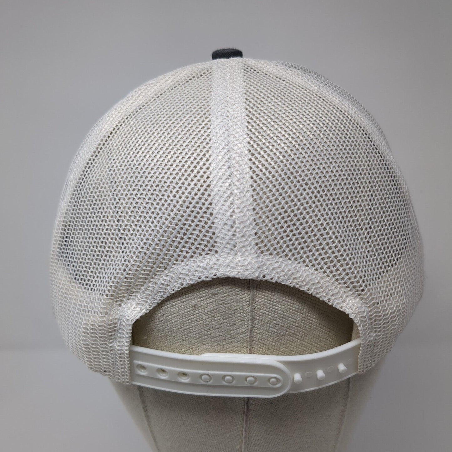 Bank Of Idaho Snapback Trucker Hat Gray OS Adjustable Mesh Back Port Authority
