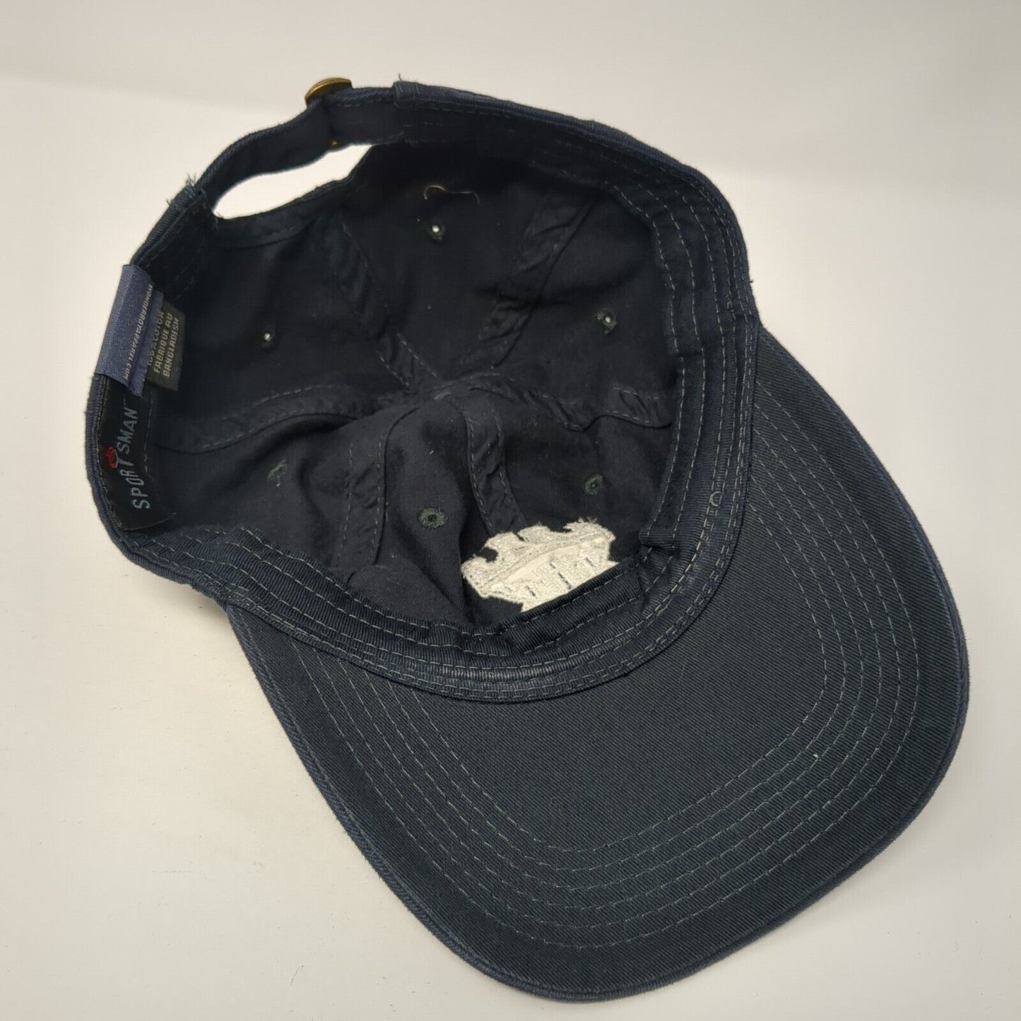 Sportsman Slideback Hat Blue One Size Adjustable Embroidered 6 Panel