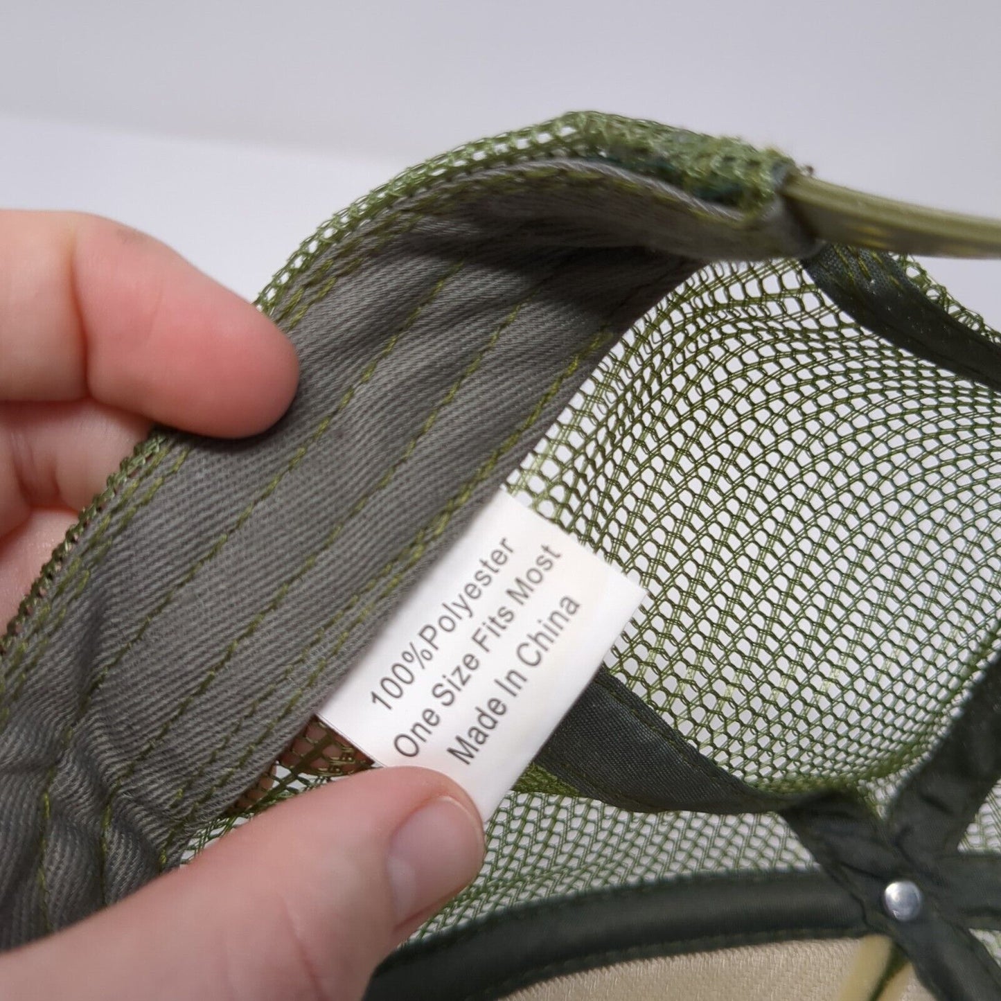 CORE Snapback Trucker Hat Green One Size Adjustable Mesh Back Rope Polyester