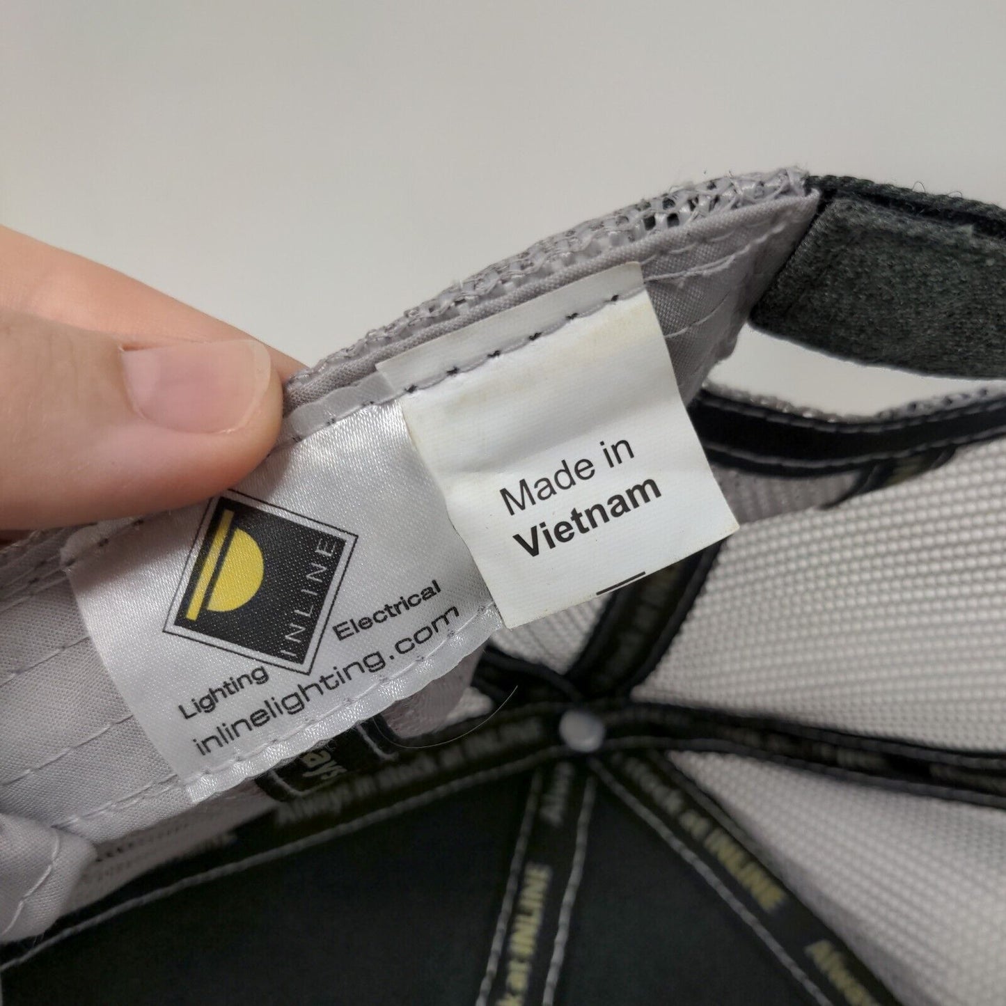 Inline Lighting Electrical Snapback Mesh Back Trucker Hat Gray One Size Siemens