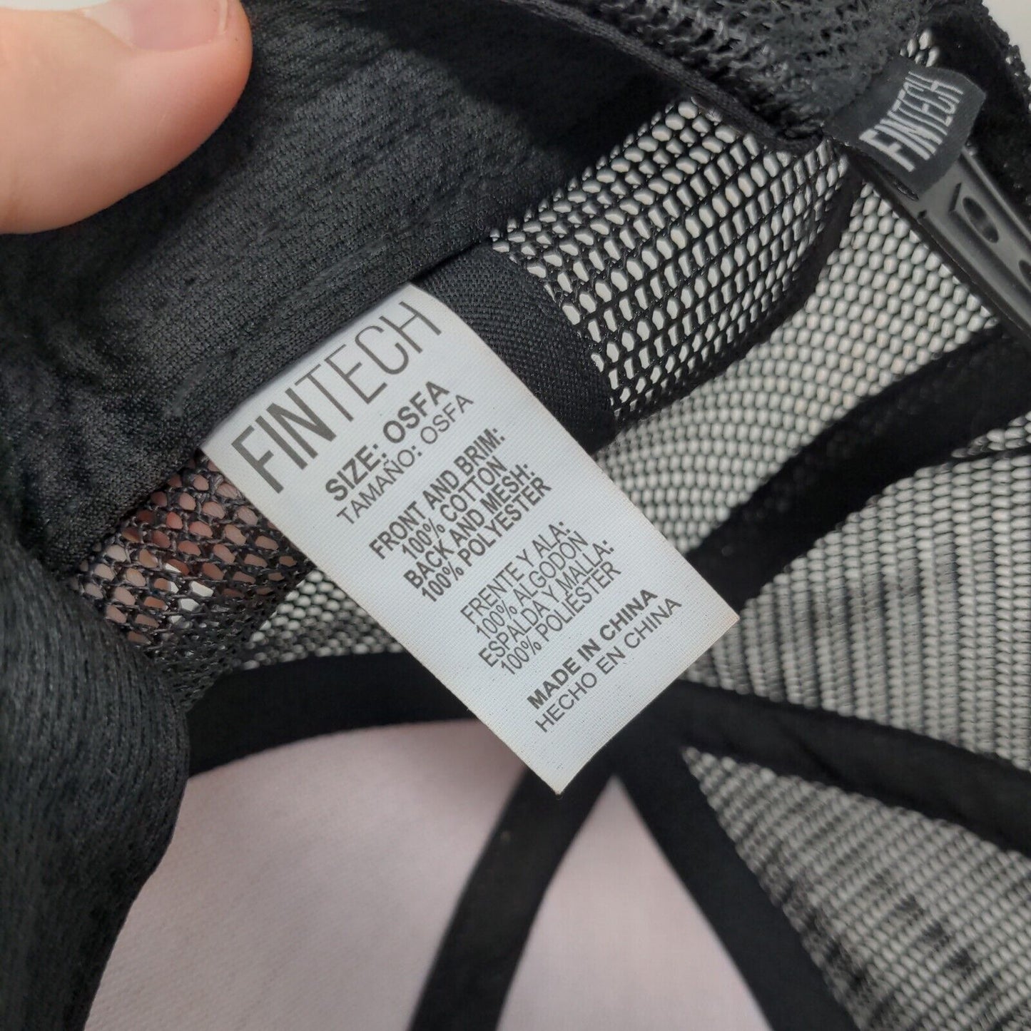 Fintech Snapback Mesh Back Trucker Hat Multi OSFA 6 Panel Colorblock