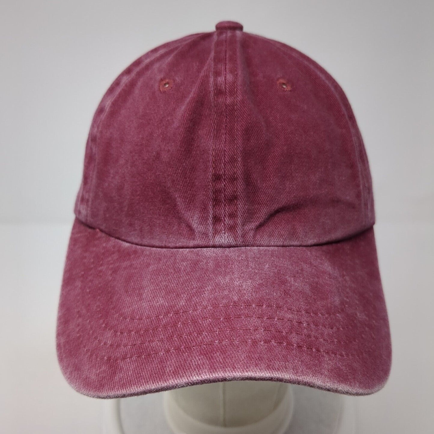 Unbranded Slideback Hat Red One Size Adjustable 6 Panel Blank Outdoor