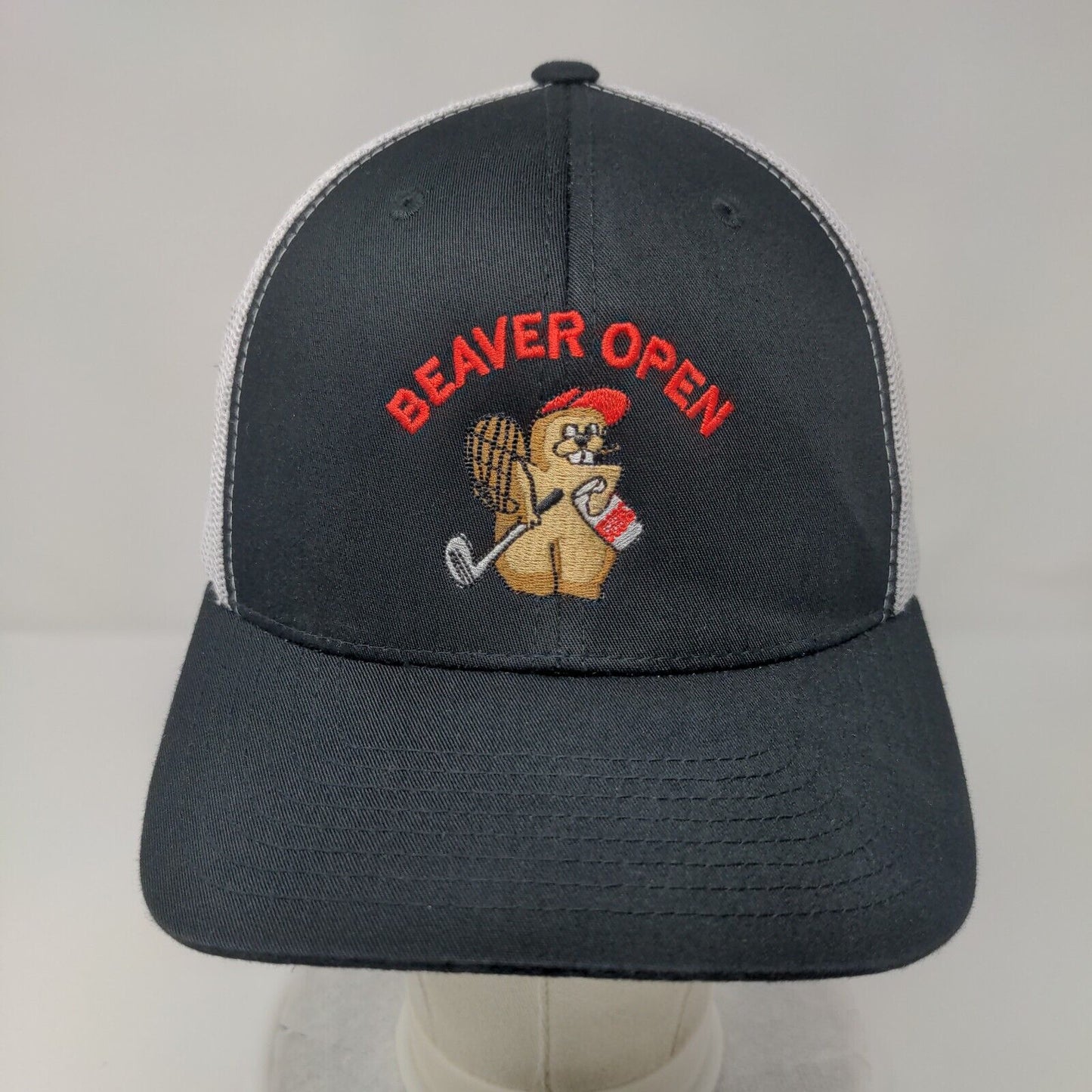 Beaver Open 2024 Snapback Trucker Hat Black OS Adjustable The Classics Yupoong