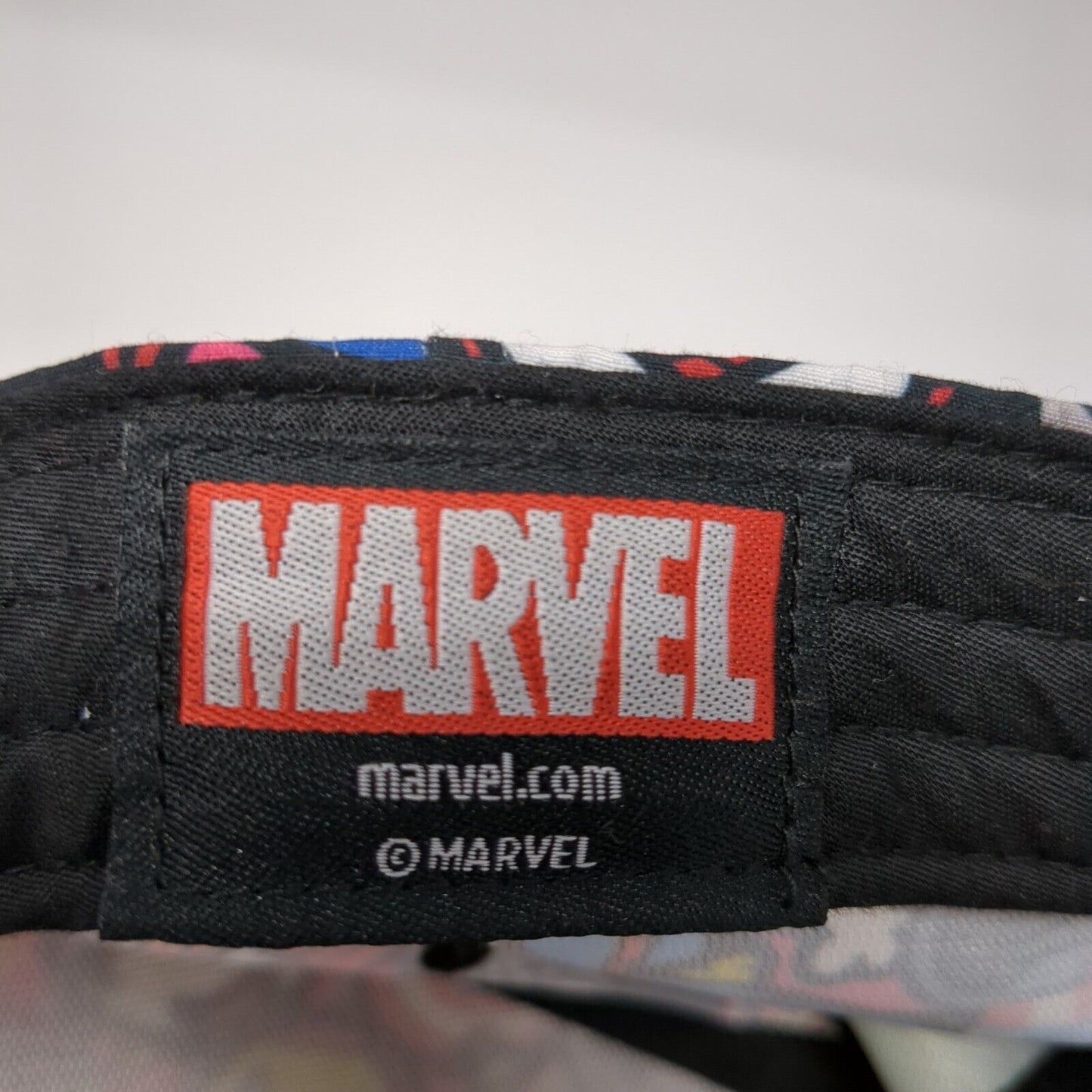 Marvel Slideback Hat Multicolor One Size Adjyustable Chibis Characters 6 Panel