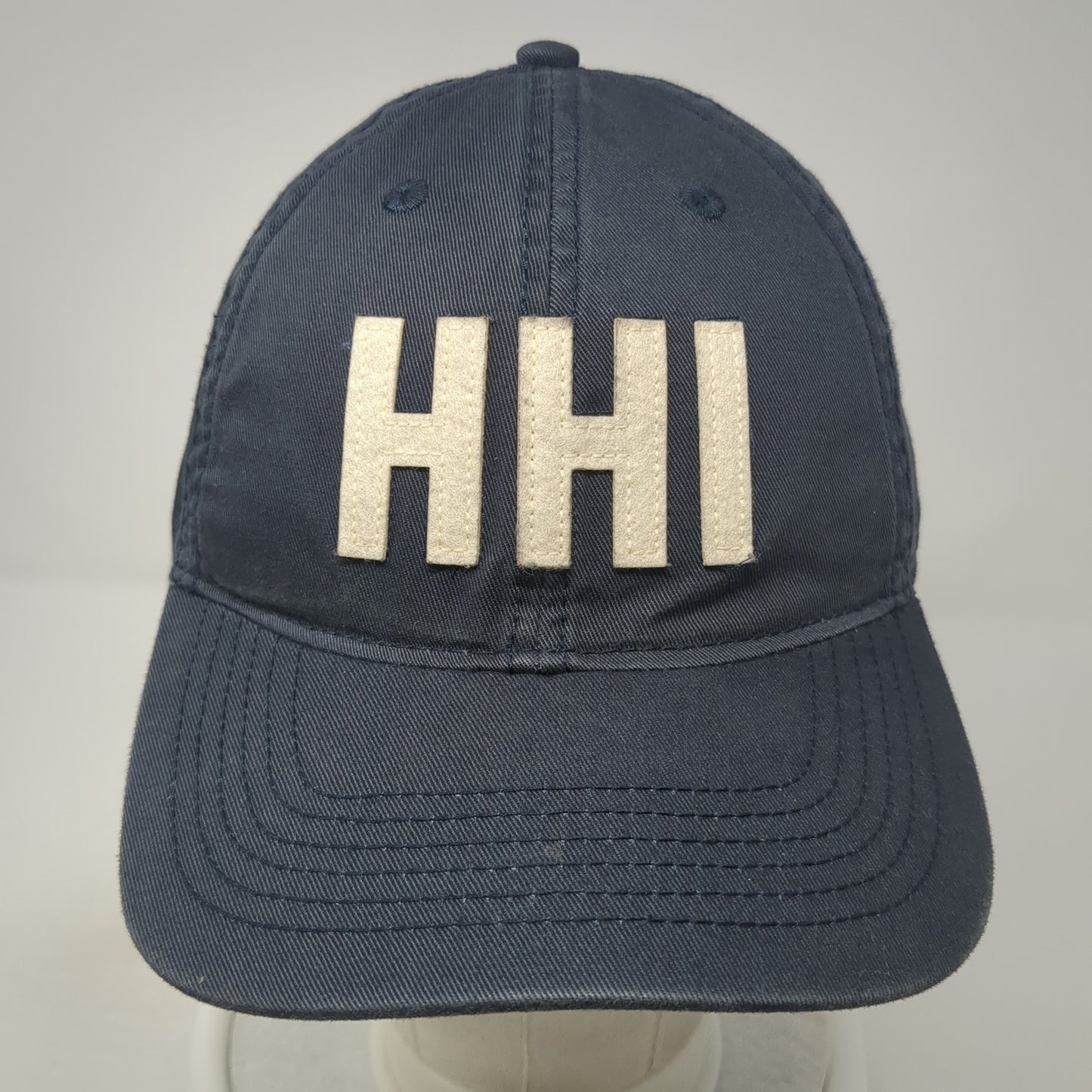 HHI Slideback Hat Blue One Size Adjustable Solid 6 Panel Outdoor Legacy