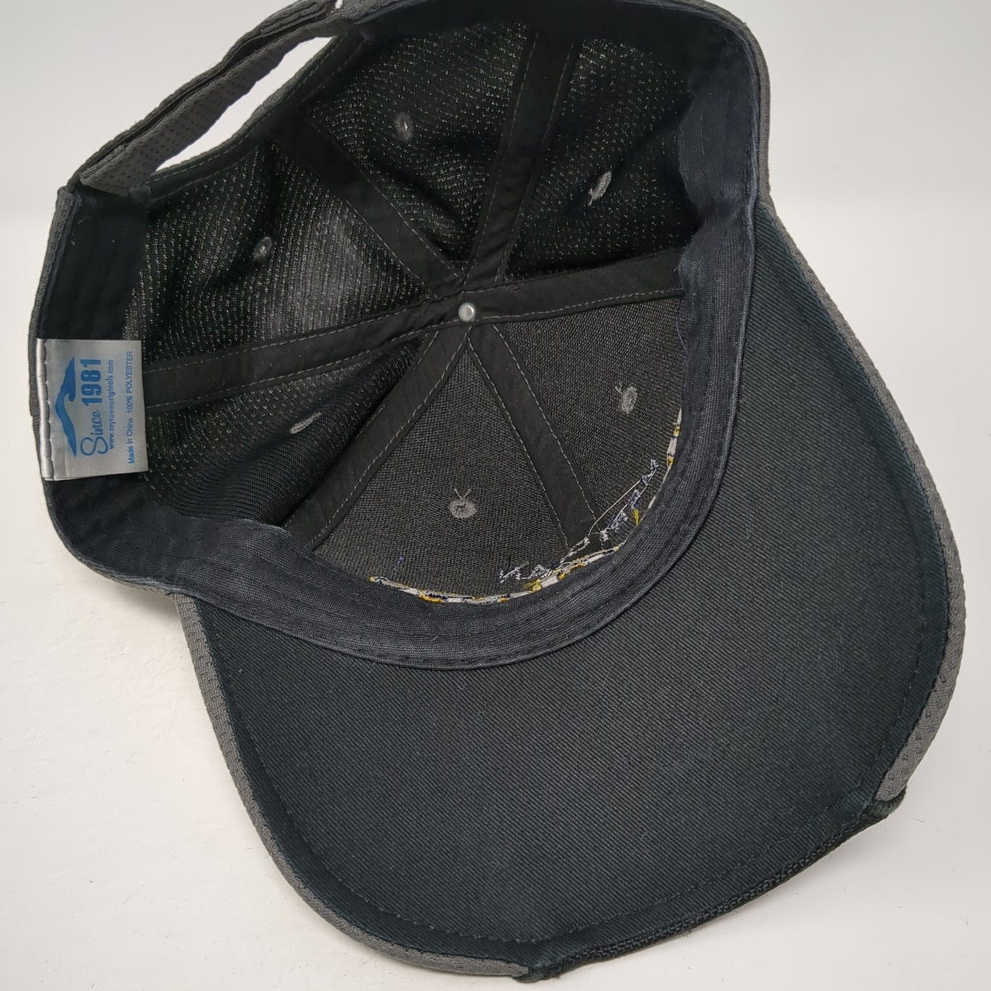 Meridian Warriors Strapback Hat Gray One Size Adjustable Embroidered