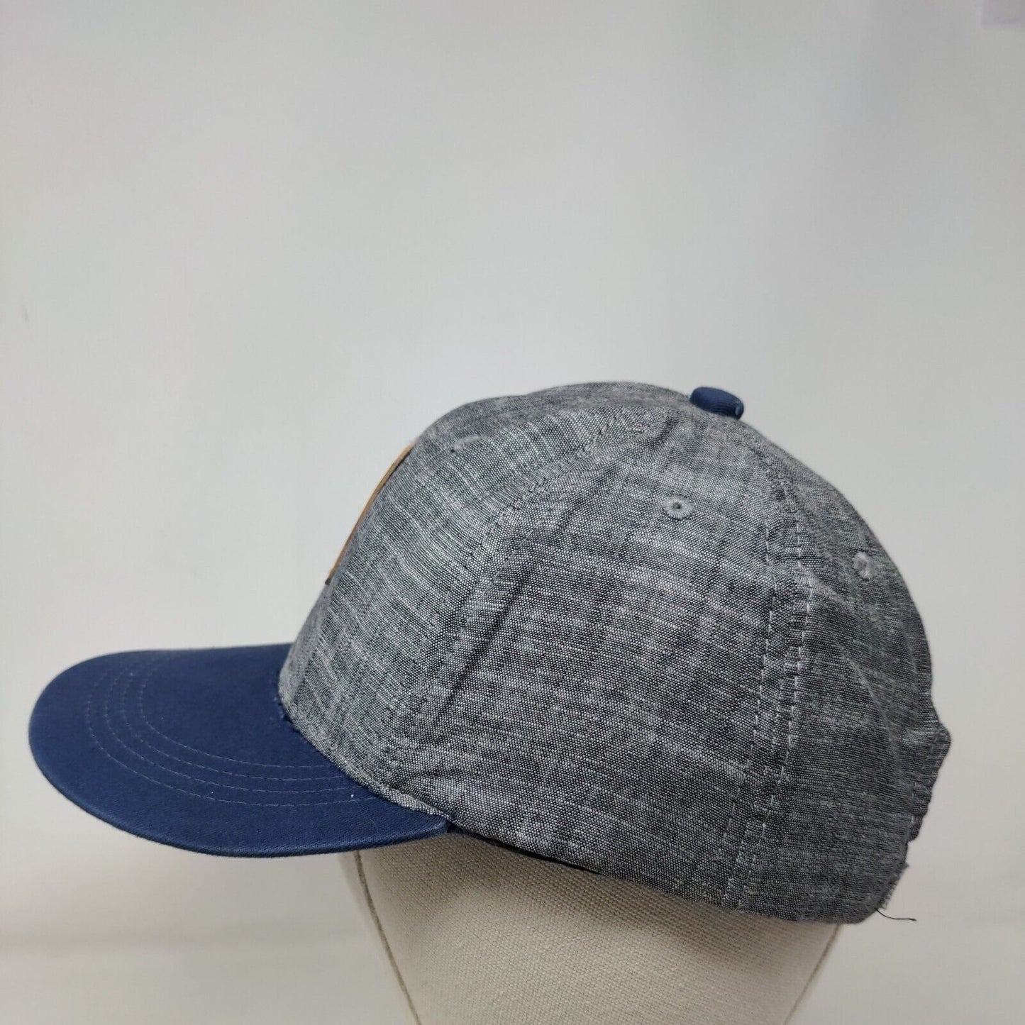 Arka Owl Slideback Hat Multi OSFA Colorblock Leather Patch 6 Panel
