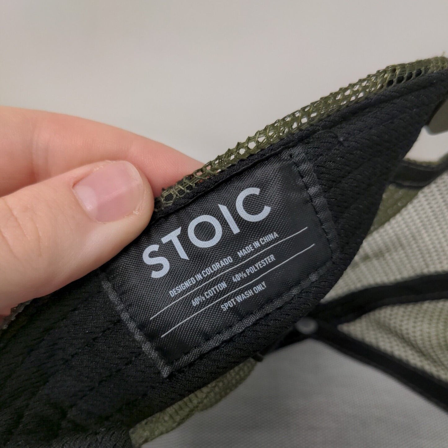 Stoic Snapback Trucker Hat Multicolor One Size Adjustable Embroidered Mesh Back