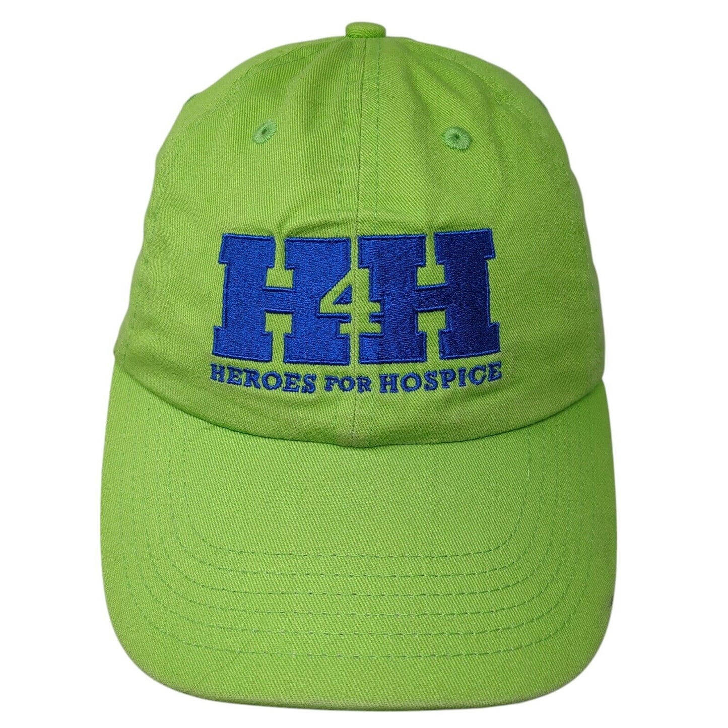 H4H Heroes For Hospice Slideback Hat Green OS Adjustable Embroidered Cotton