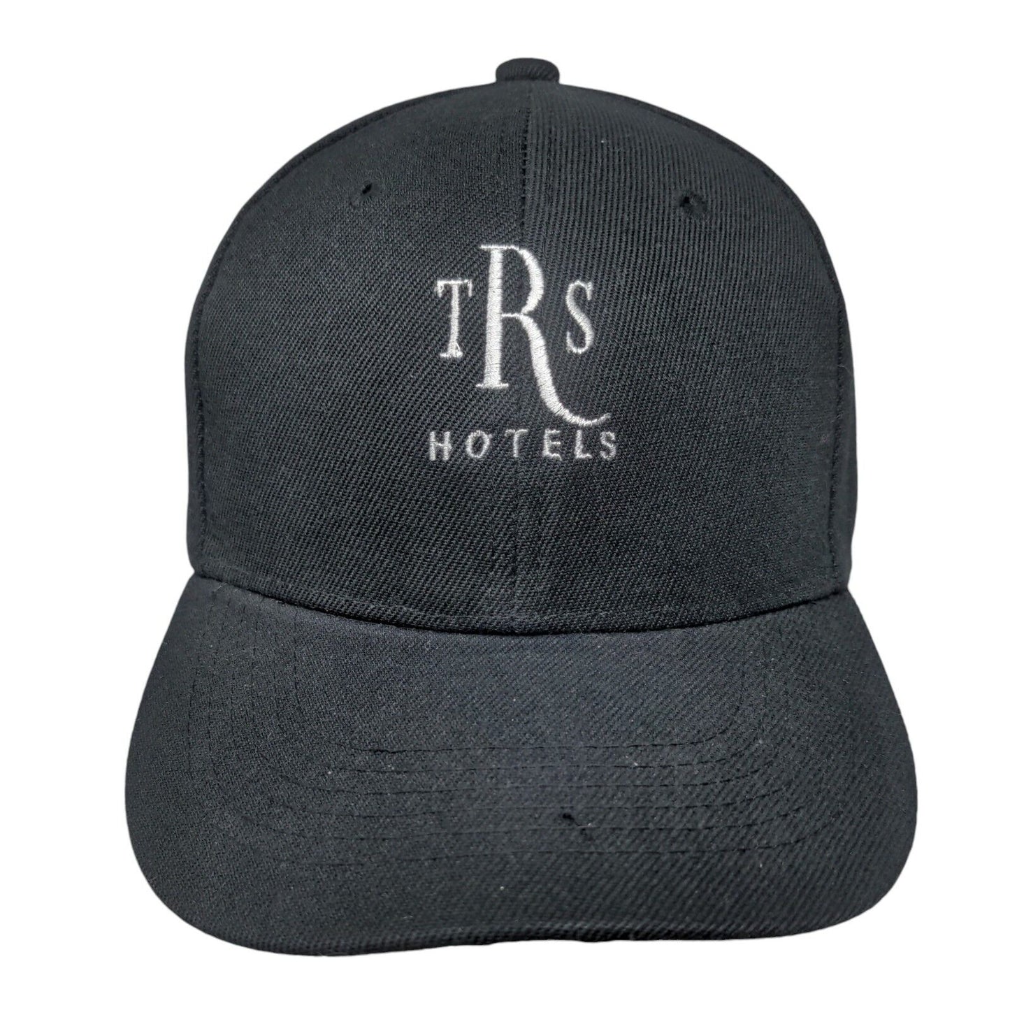 TRS Hotels Strapback Hat Black One Size Adjustable Embroidered 6 Panel