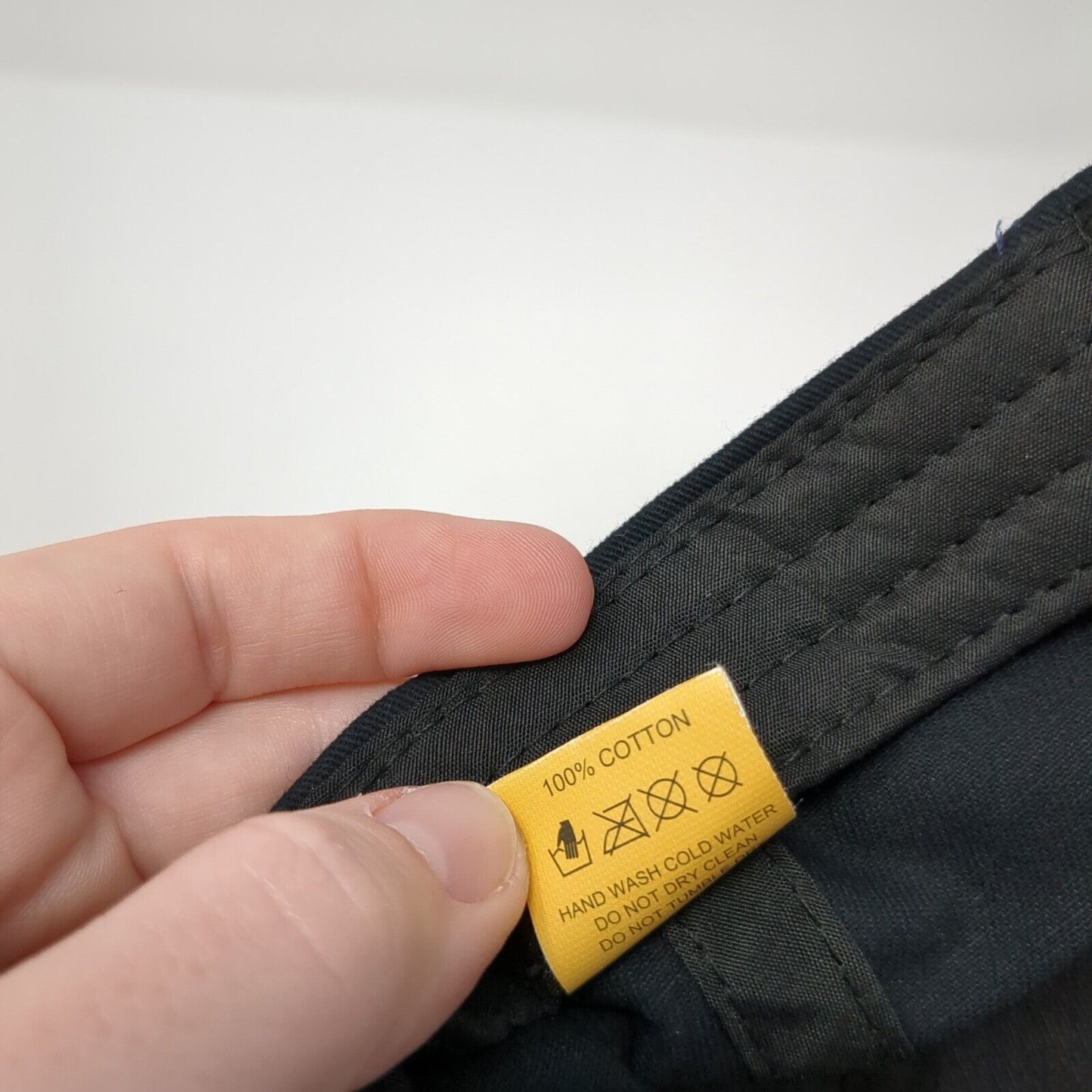 86 Lagoon Strapback Hat Black One Size Adjustable Solid Lucky 7 USA