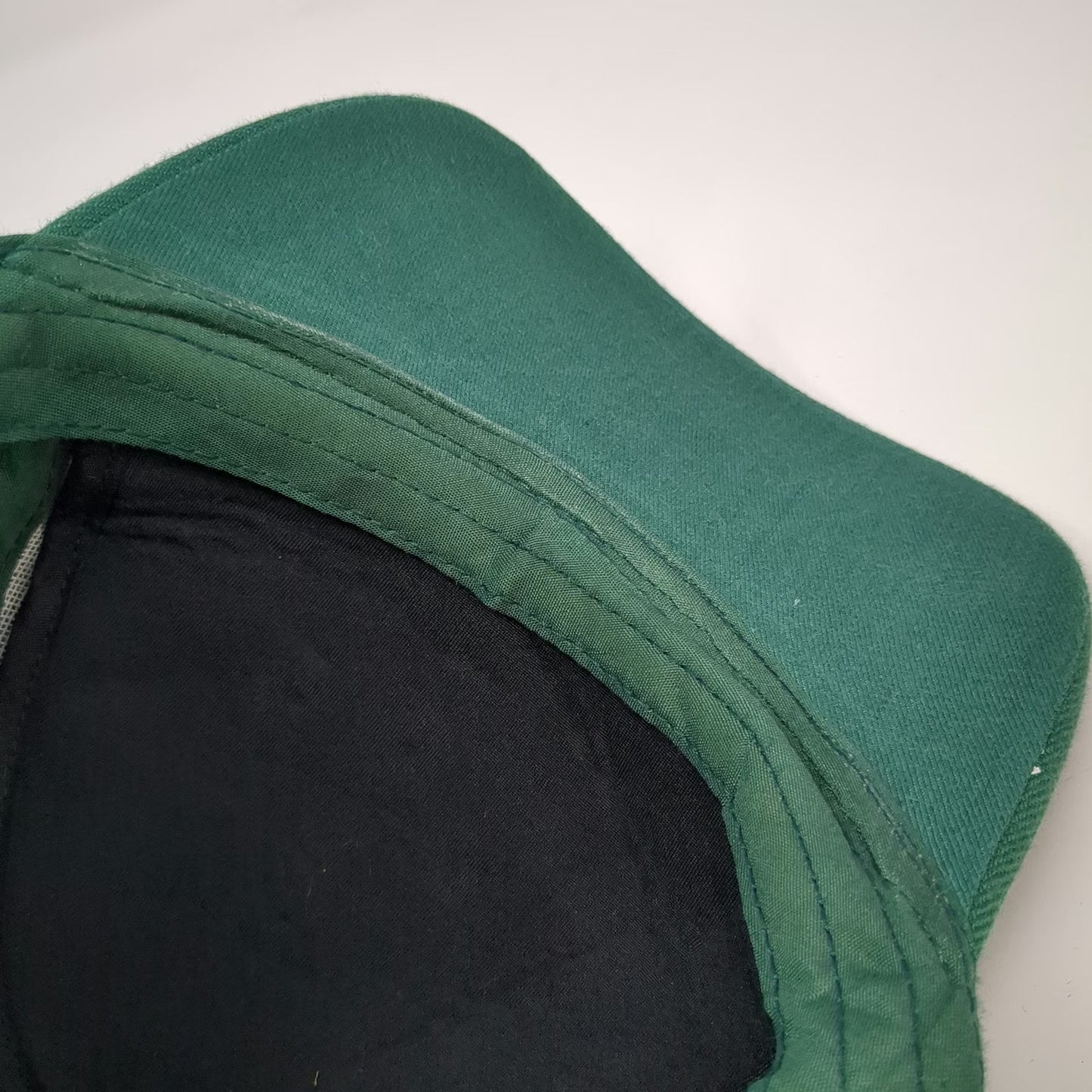Green Baseball Cap One Size Happy St Pat's Day Shamrock Sequin Holiday White Hat