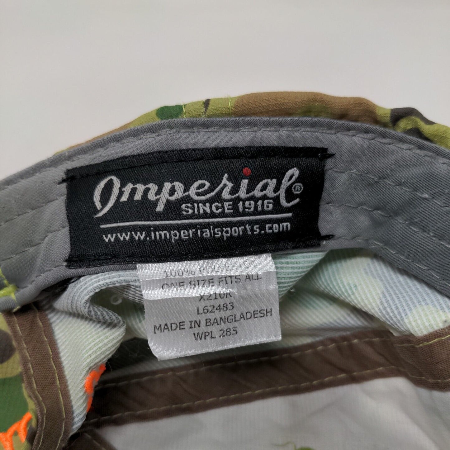 Beautimus Strapback Hat Camouflage OSFA Adjustable Blank 6 Panel Imperial