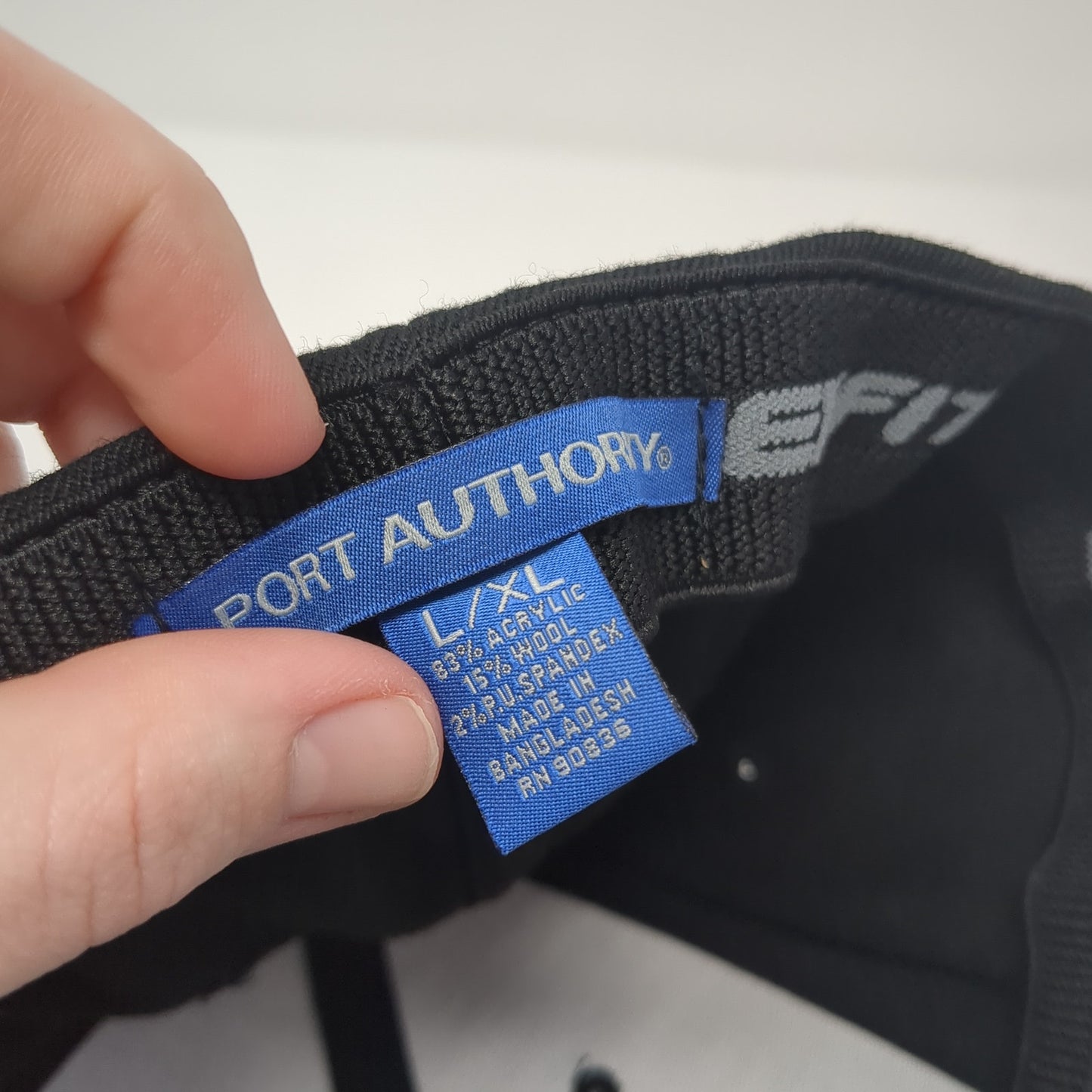 APCCO Logo Fitted Hat Black XL Embroidered Flexfit Port Authority