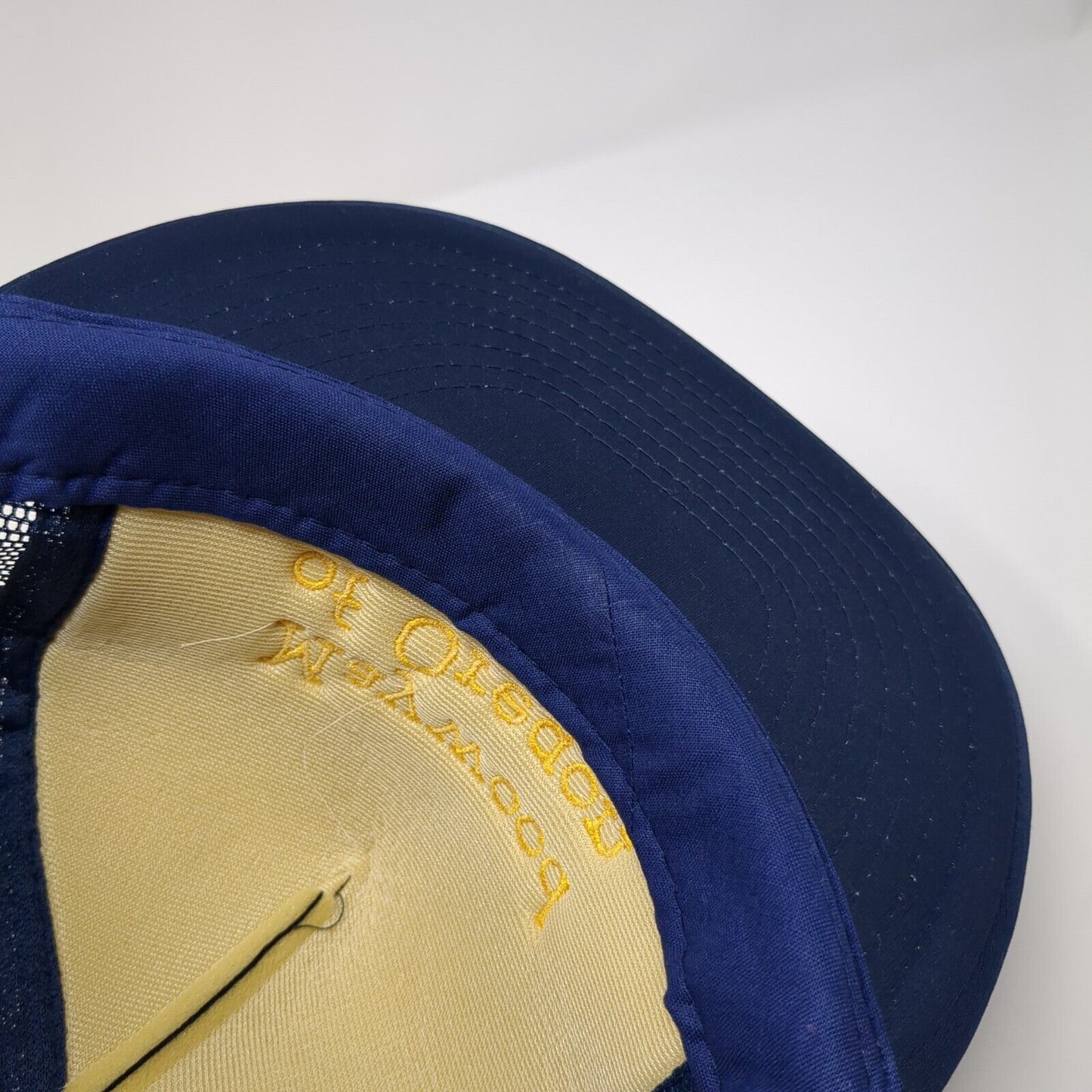 Maywood of Oregon Snapback Rope Trucker Hat Blue One Size Mesh Back