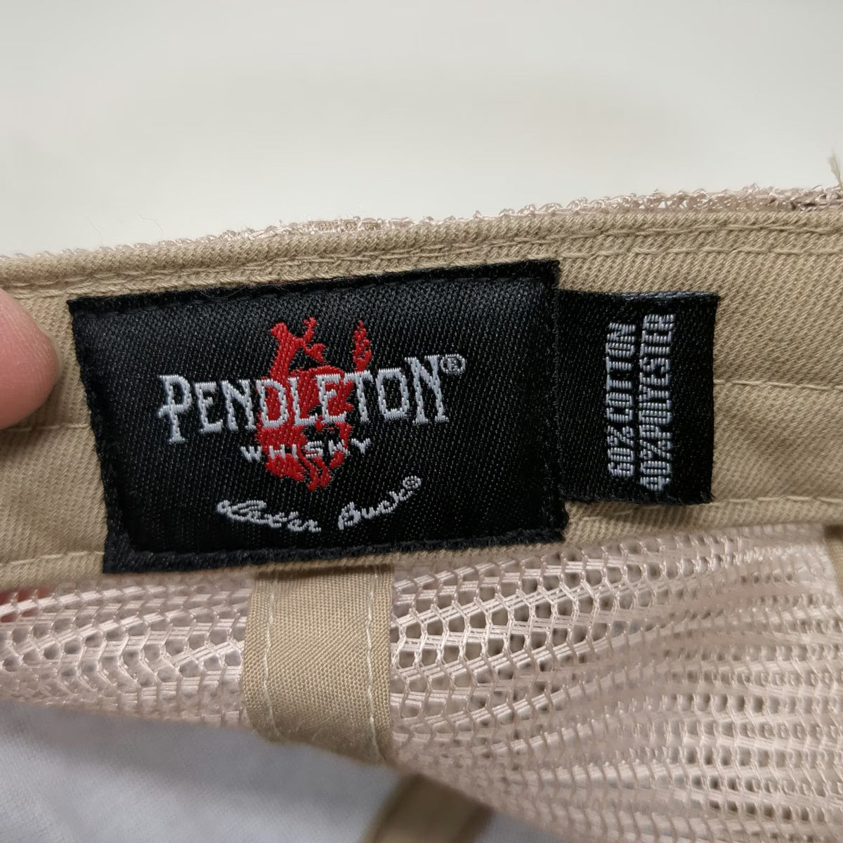 Pendleton Whisky Baseball Cap Brown One Size Bucking Bronco Let'er Buck Hat