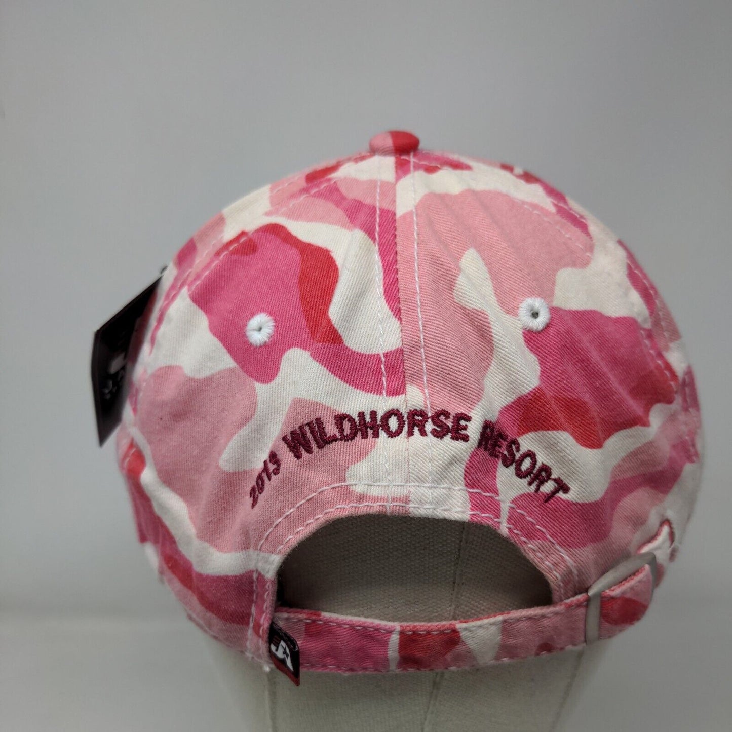 Amourettes De Cochon Slideback Hat Pink Camouflage OSFA Adjustable J. America